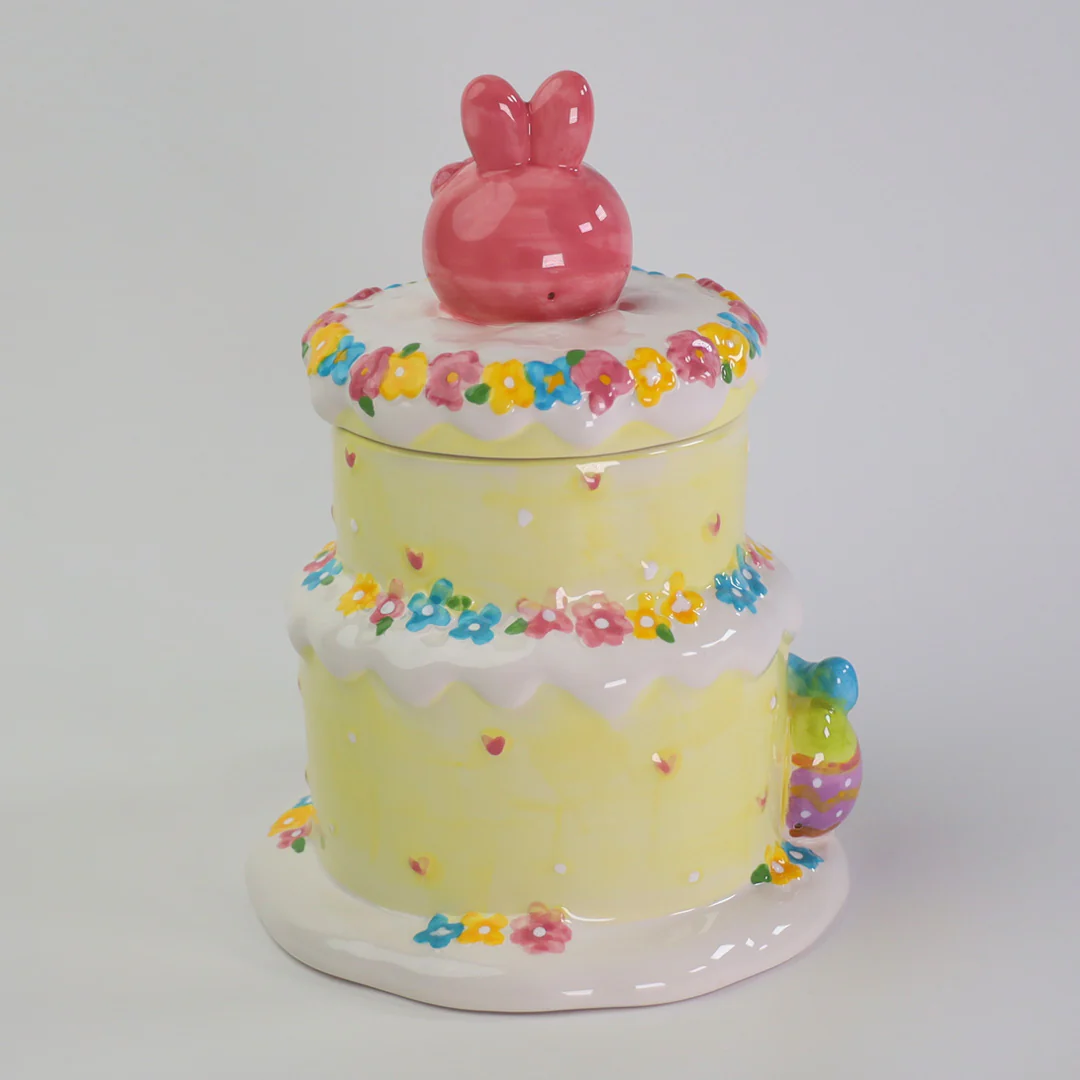 Hello Kitty and Friends Easter Cake Cookie Jar - Image 4