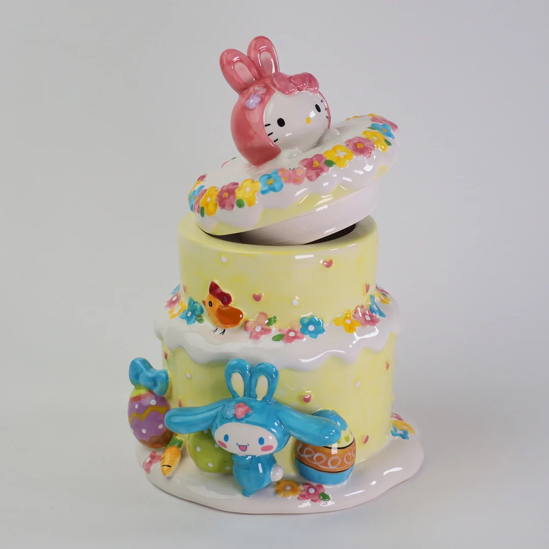 Hello Kitty and Friends Easter Cake Cookie Jar - Image 5