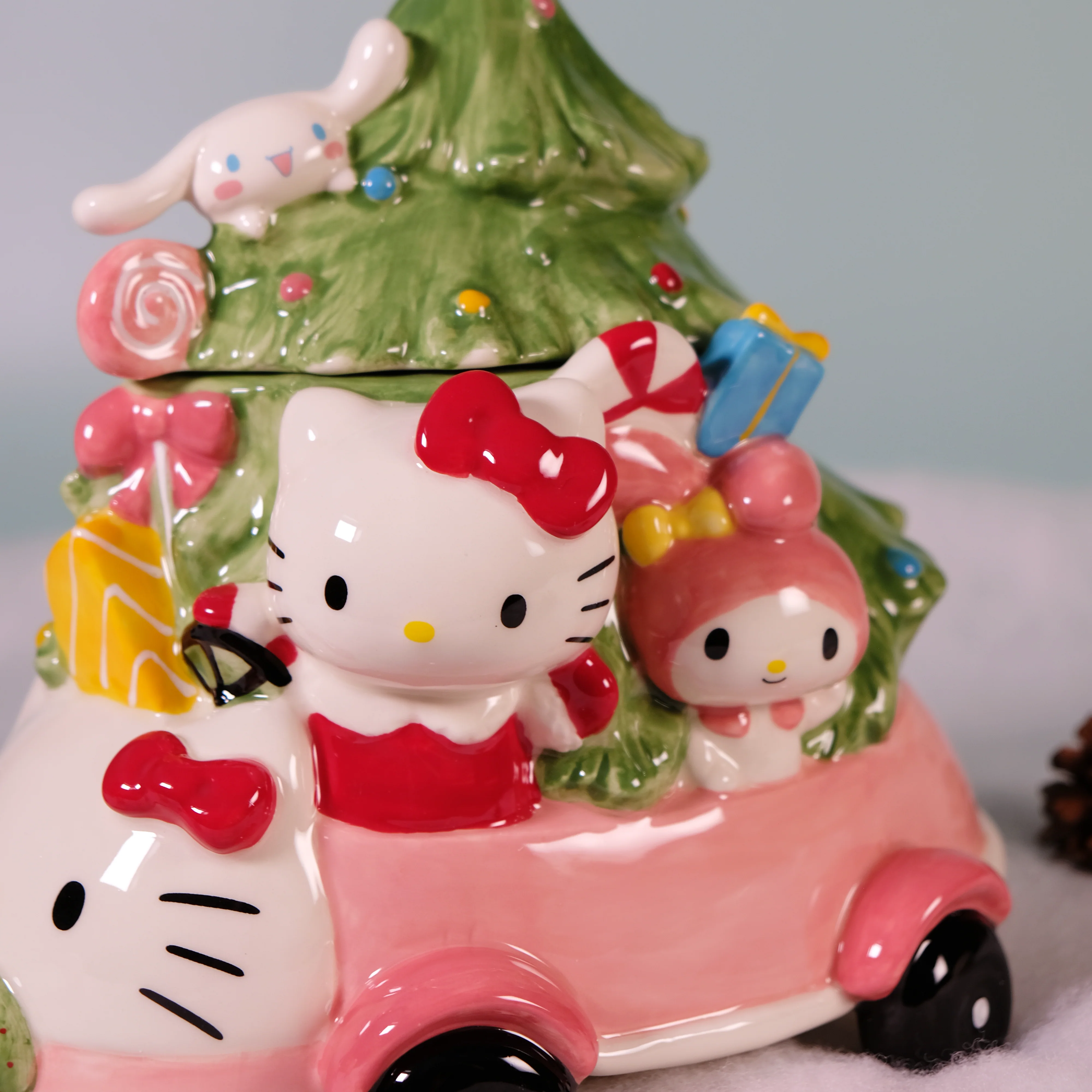 Hello Kitty and Friends Holiday Joy Ride Cookie Jar - Image 12