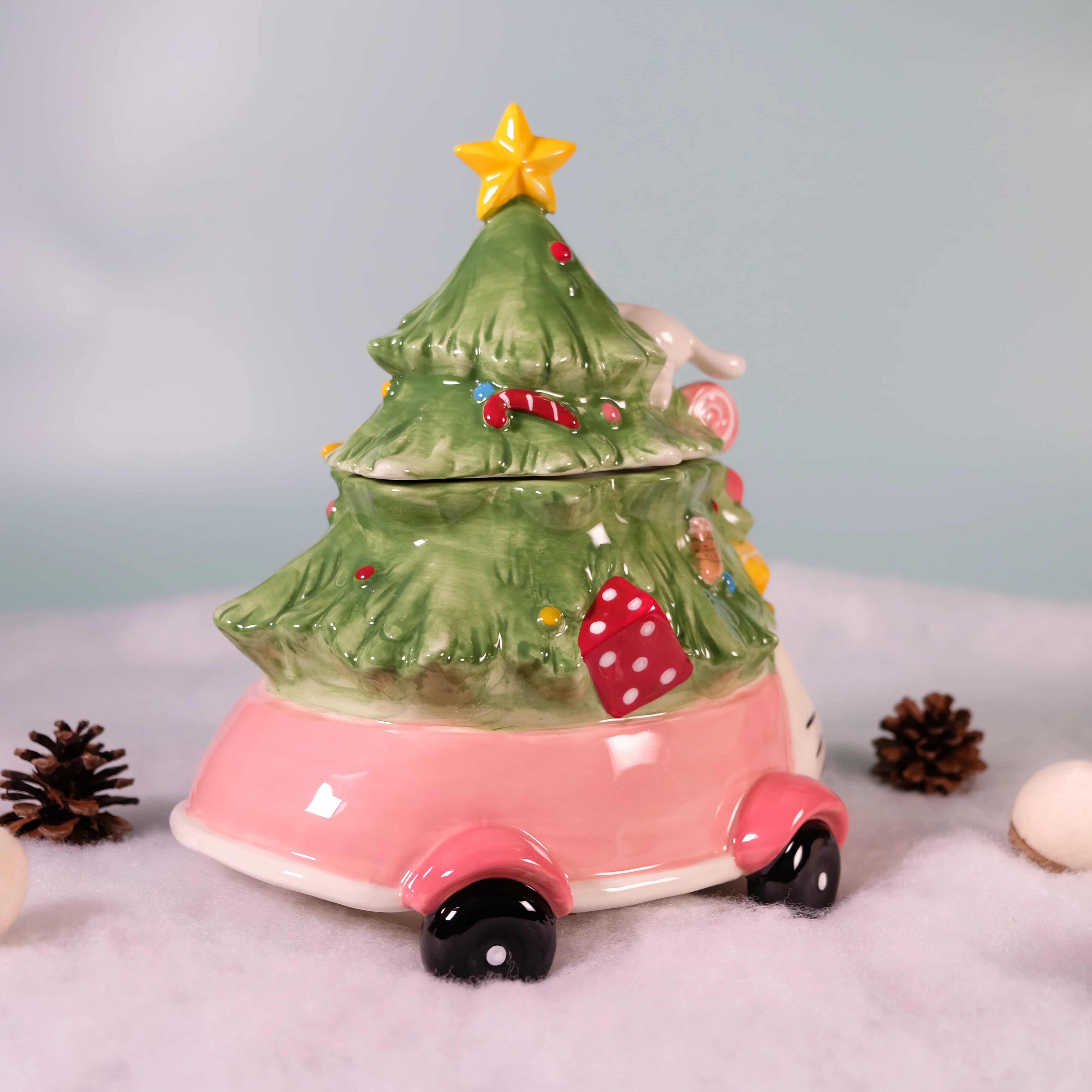 Hello Kitty and Friends Holiday Joy Ride Cookie Jar - Image 3