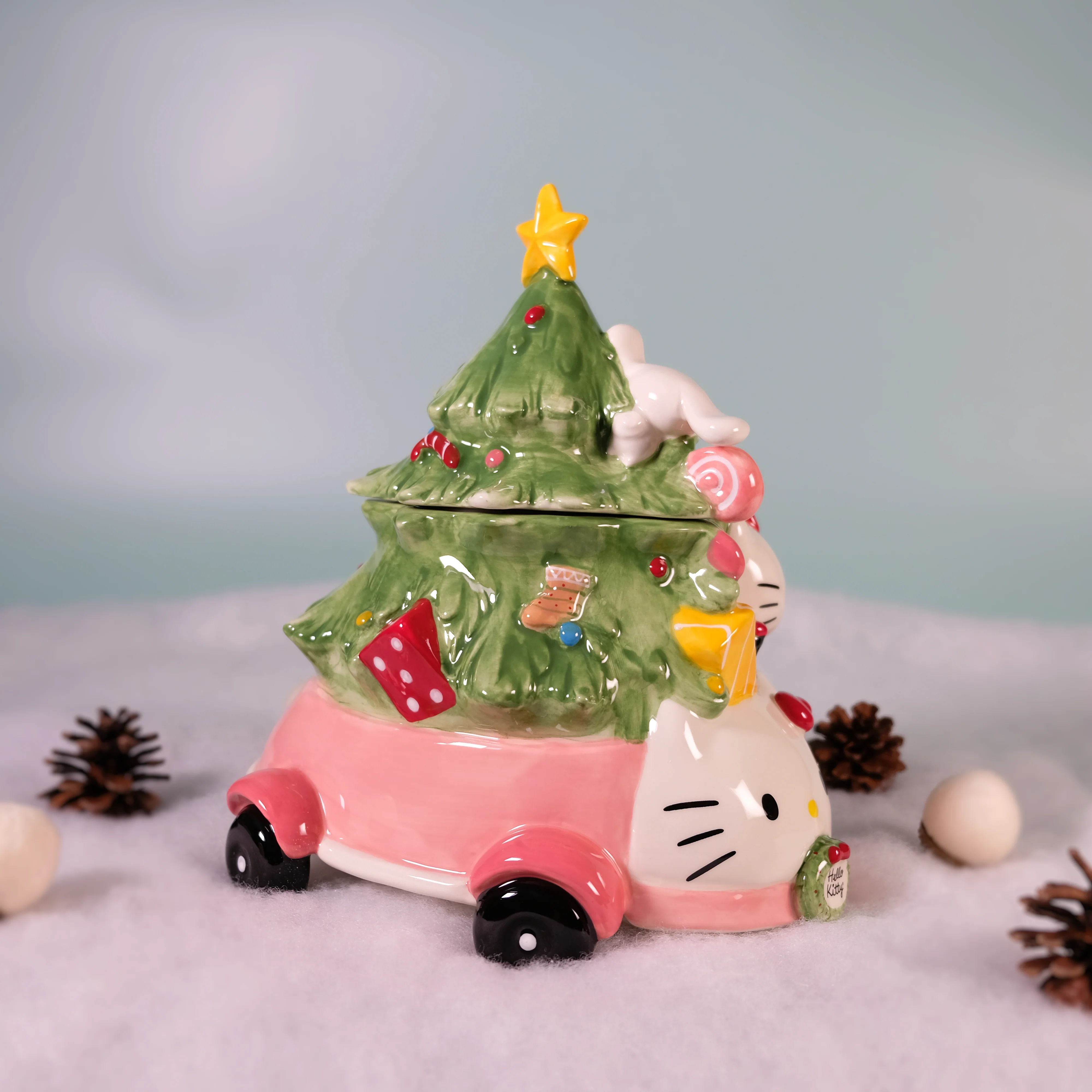 Hello Kitty and Friends Holiday Joy Ride Cookie Jar - Image 4