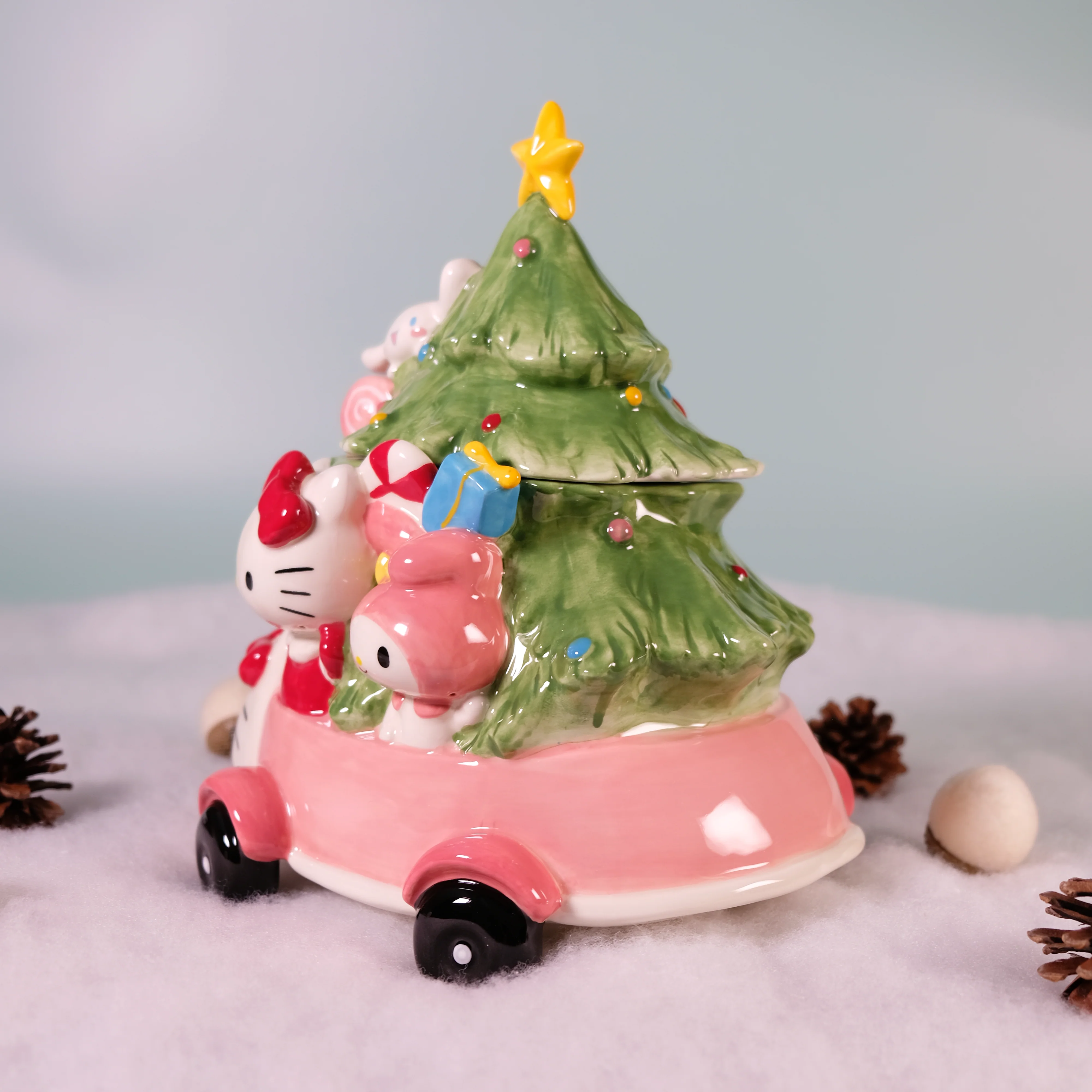 Hello Kitty and Friends Holiday Joy Ride Cookie Jar - Image 5