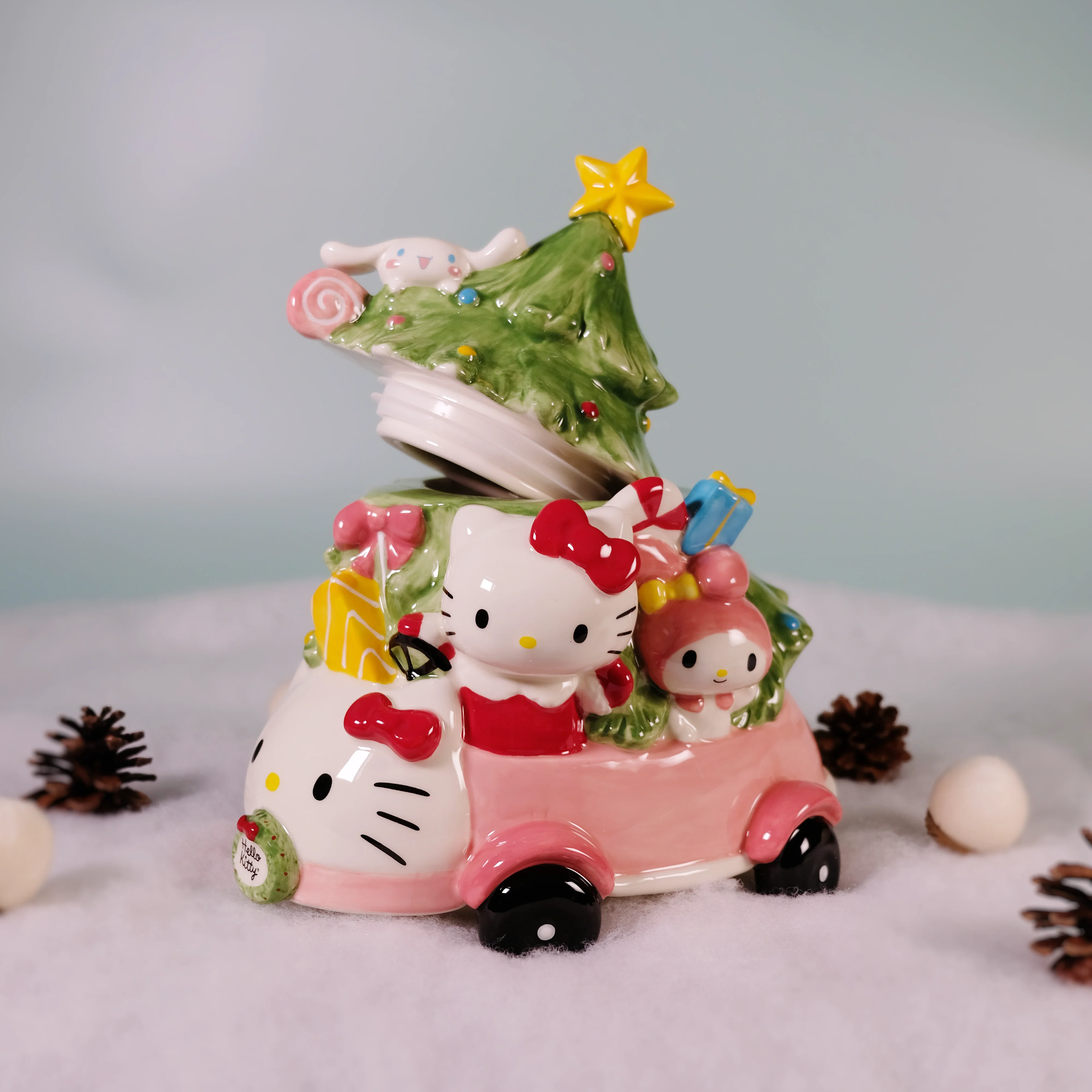 Hello Kitty and Friends Holiday Joy Ride Cookie Jar - Image 7