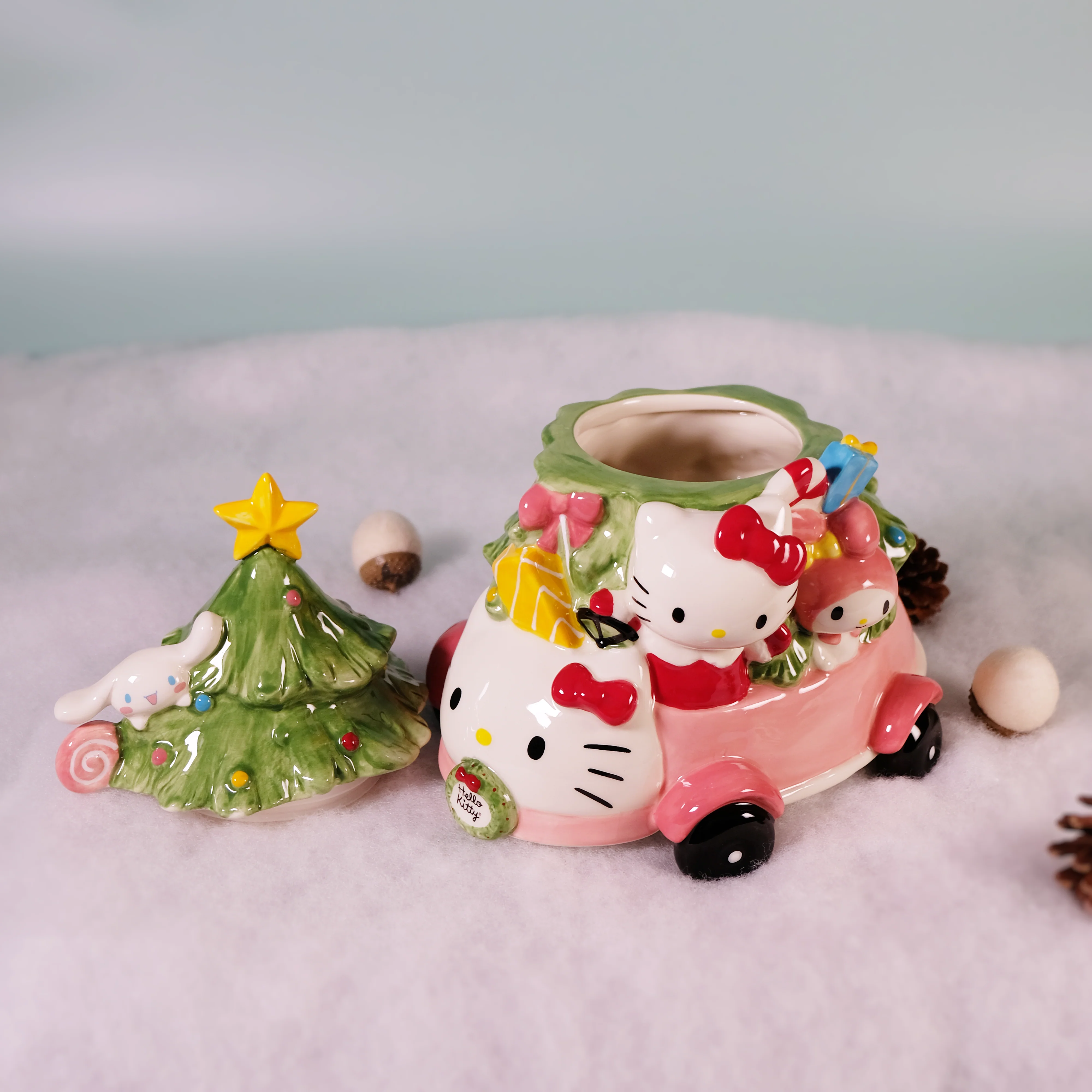 Hello Kitty and Friends Holiday Joy Ride Cookie Jar - Image 8