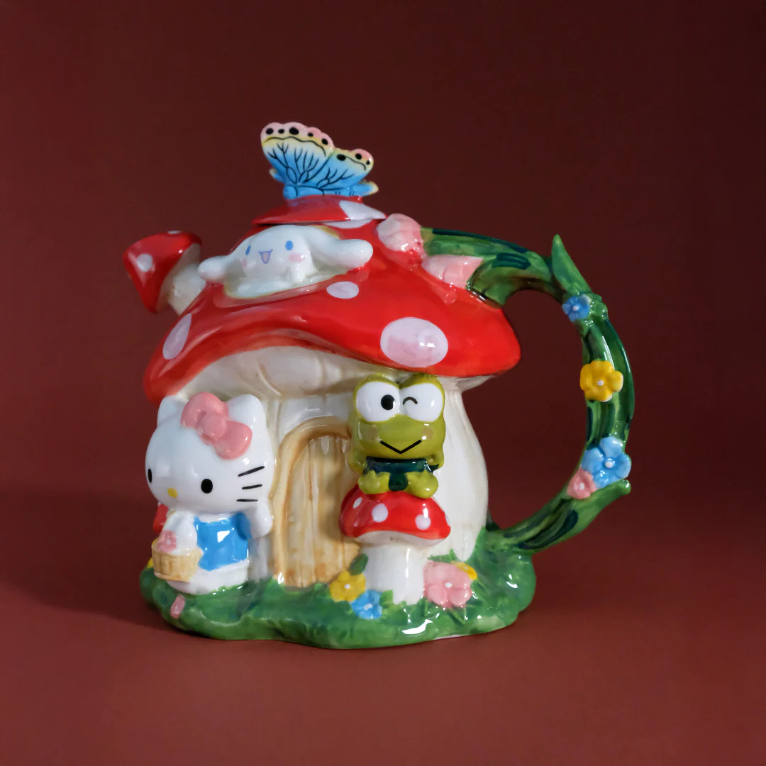 Hello Kitty and Friends Mushroom House Teapot - Image 3