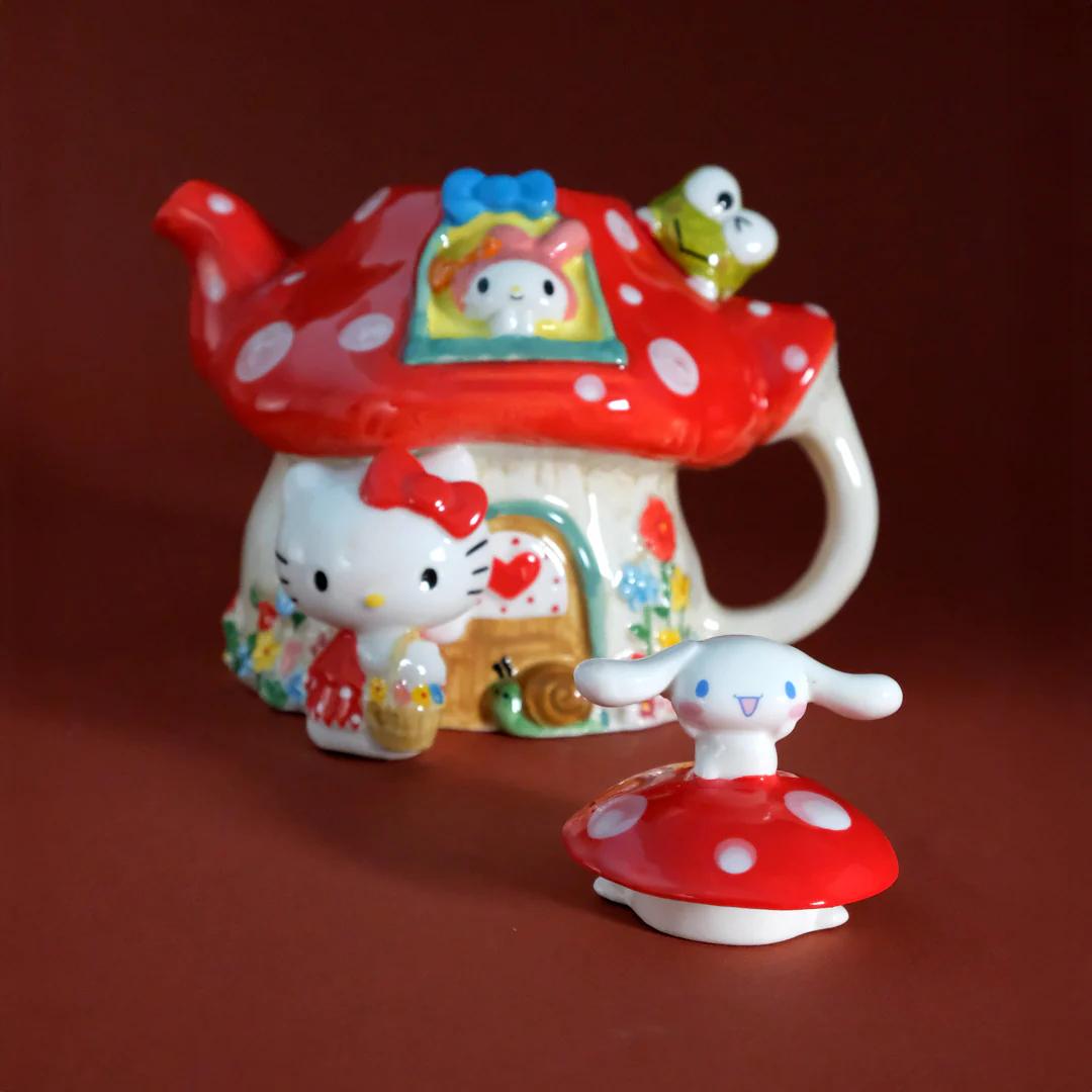 Hello Kitty and Friends Mushroom Teapot - Image 3