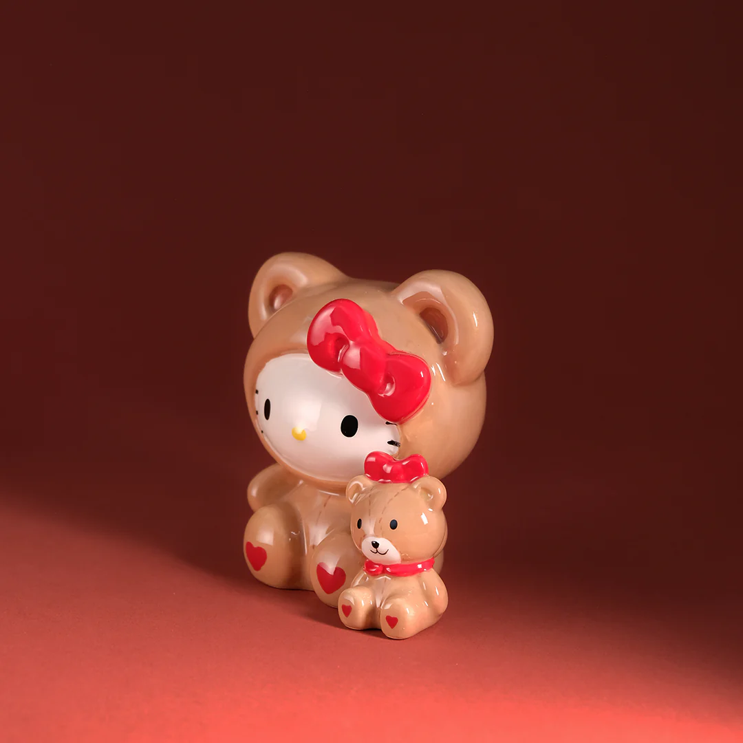 Hello Kitty and Teddy Bear Love Figurine - Image 2