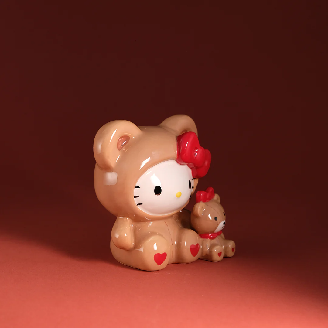 Hello Kitty and Teddy Bear Love Figurine - Image 4