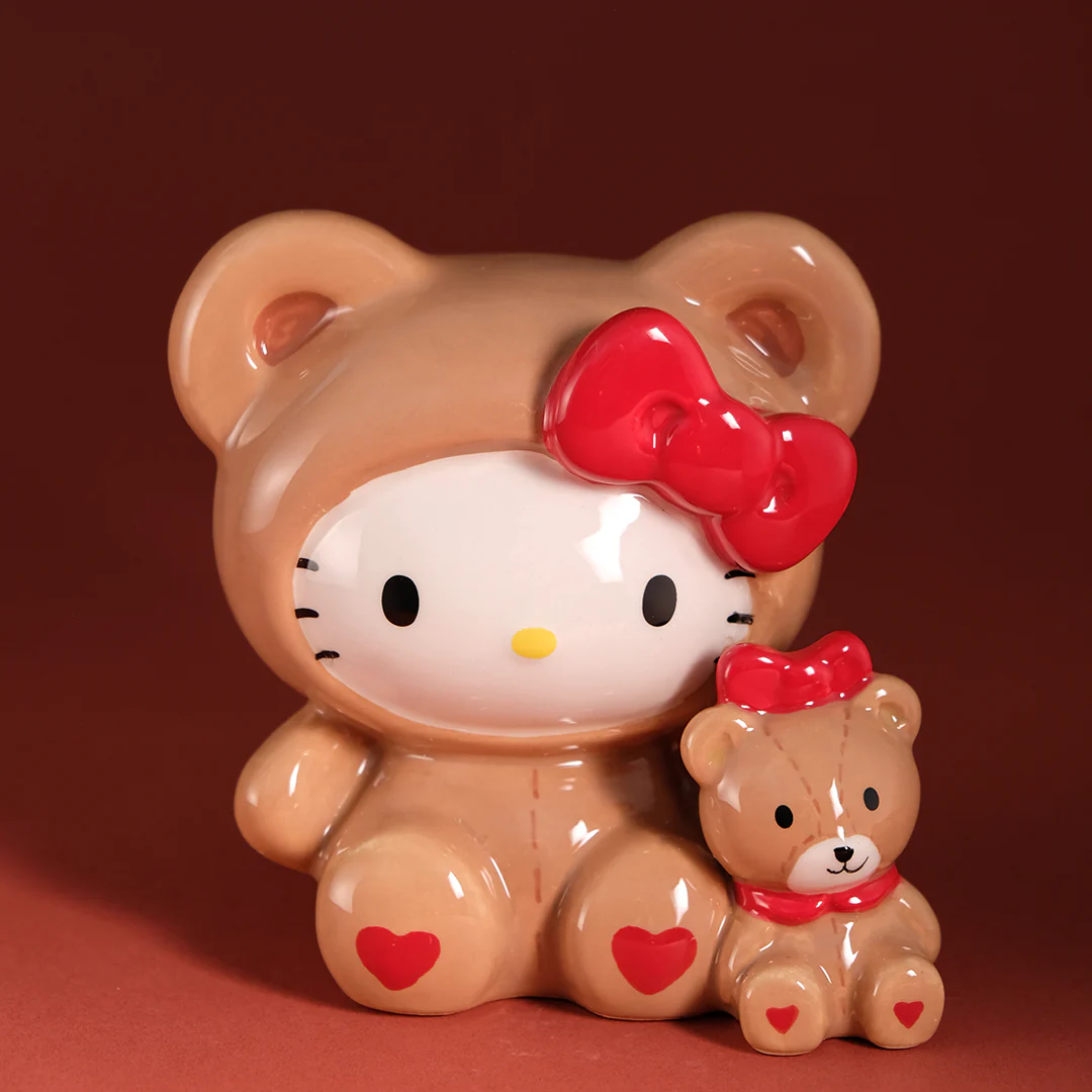 Hello Kitty and Teddy Bear Love Figurine - Image 5