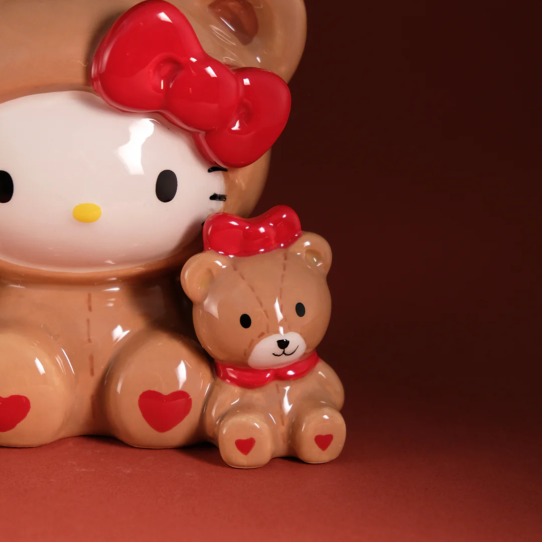 Hello Kitty and Teddy Bear Love Figurine - Image 6