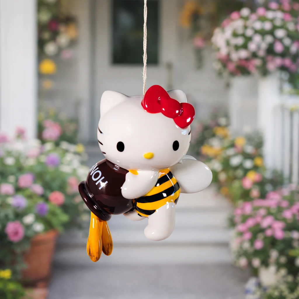 Hello Kitty Bumble Bee Wind Chime - Image 2