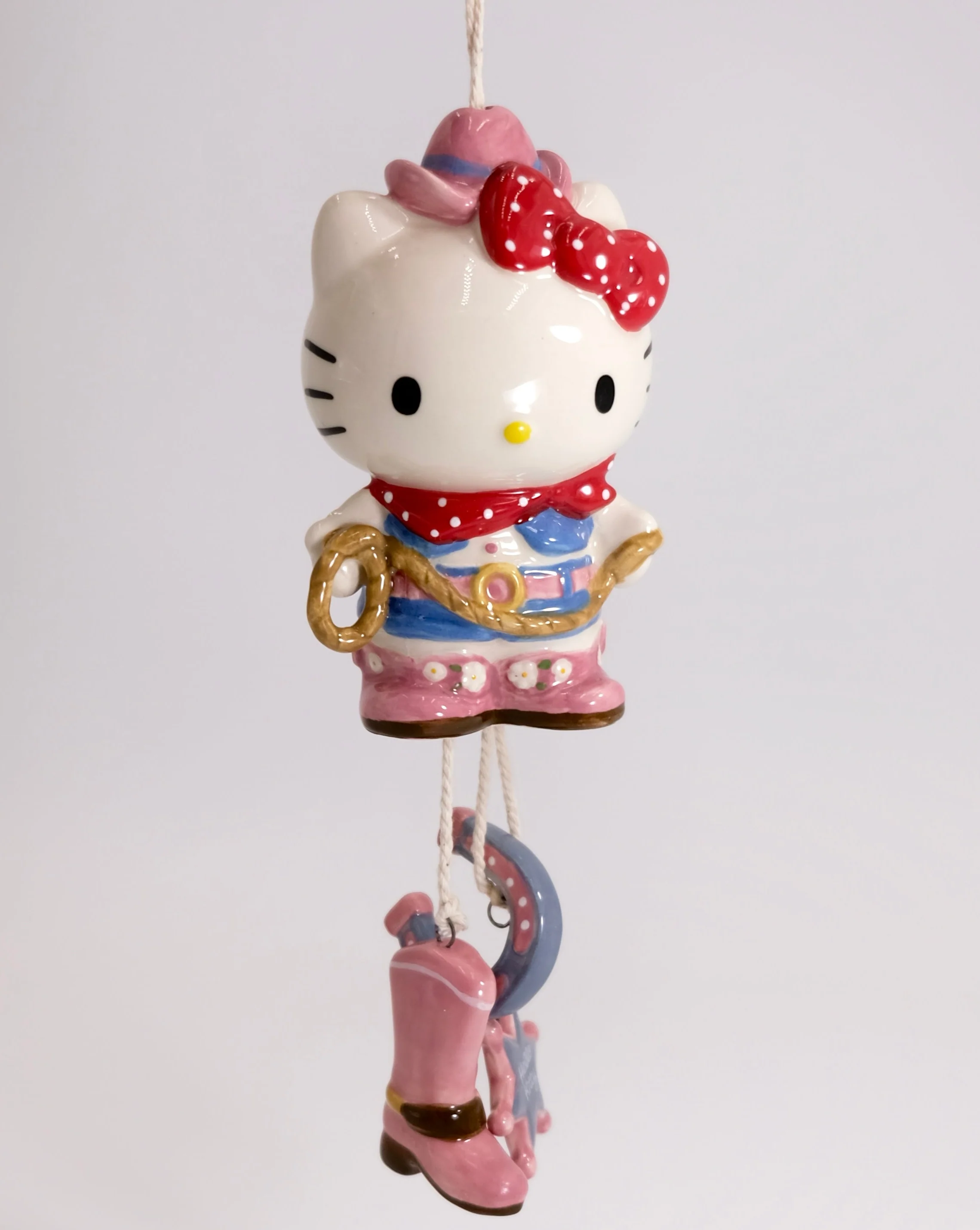 Hello Kitty Cowgirl Wind Chime