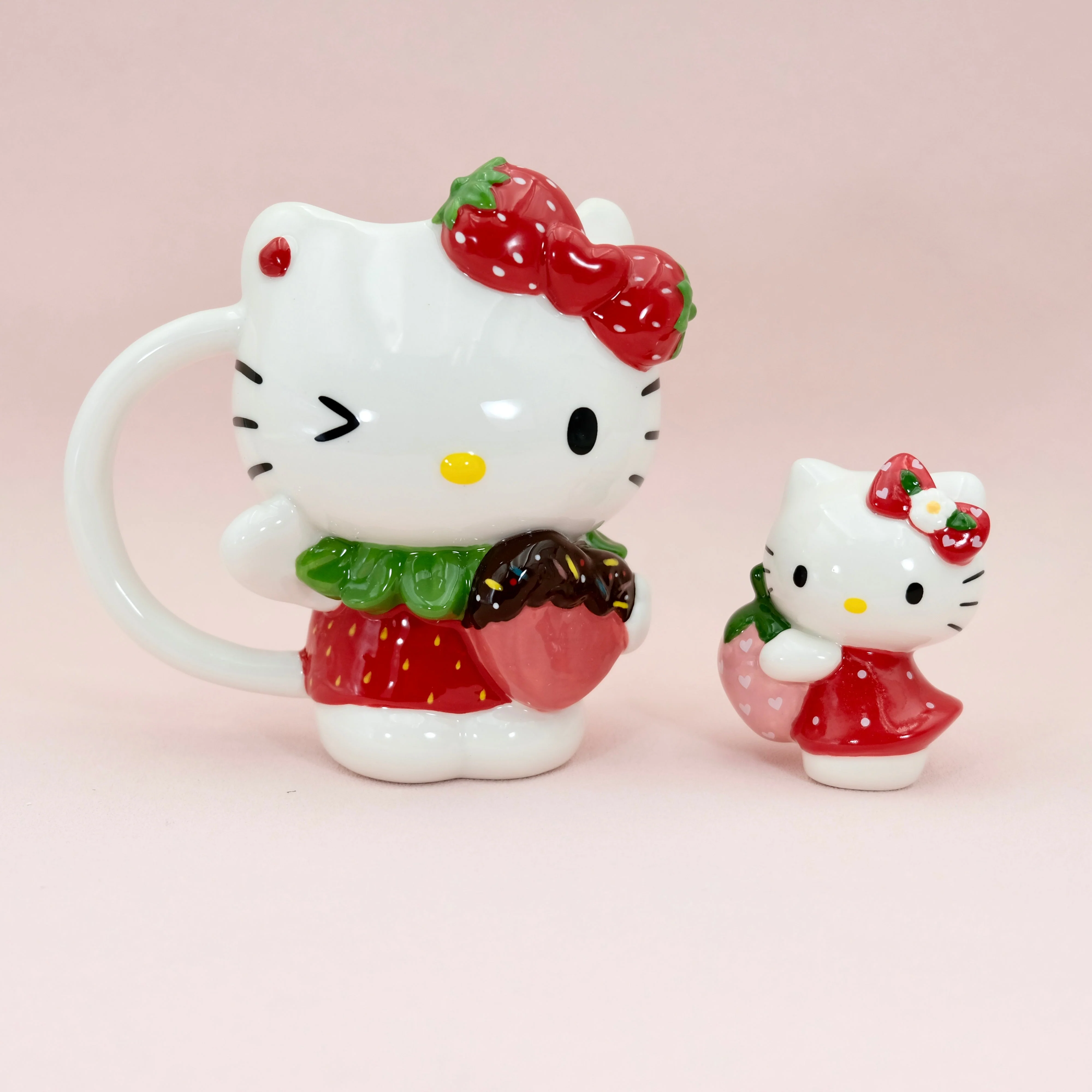 Hello Kitty with Strawberry Figural Mug and Gift Set