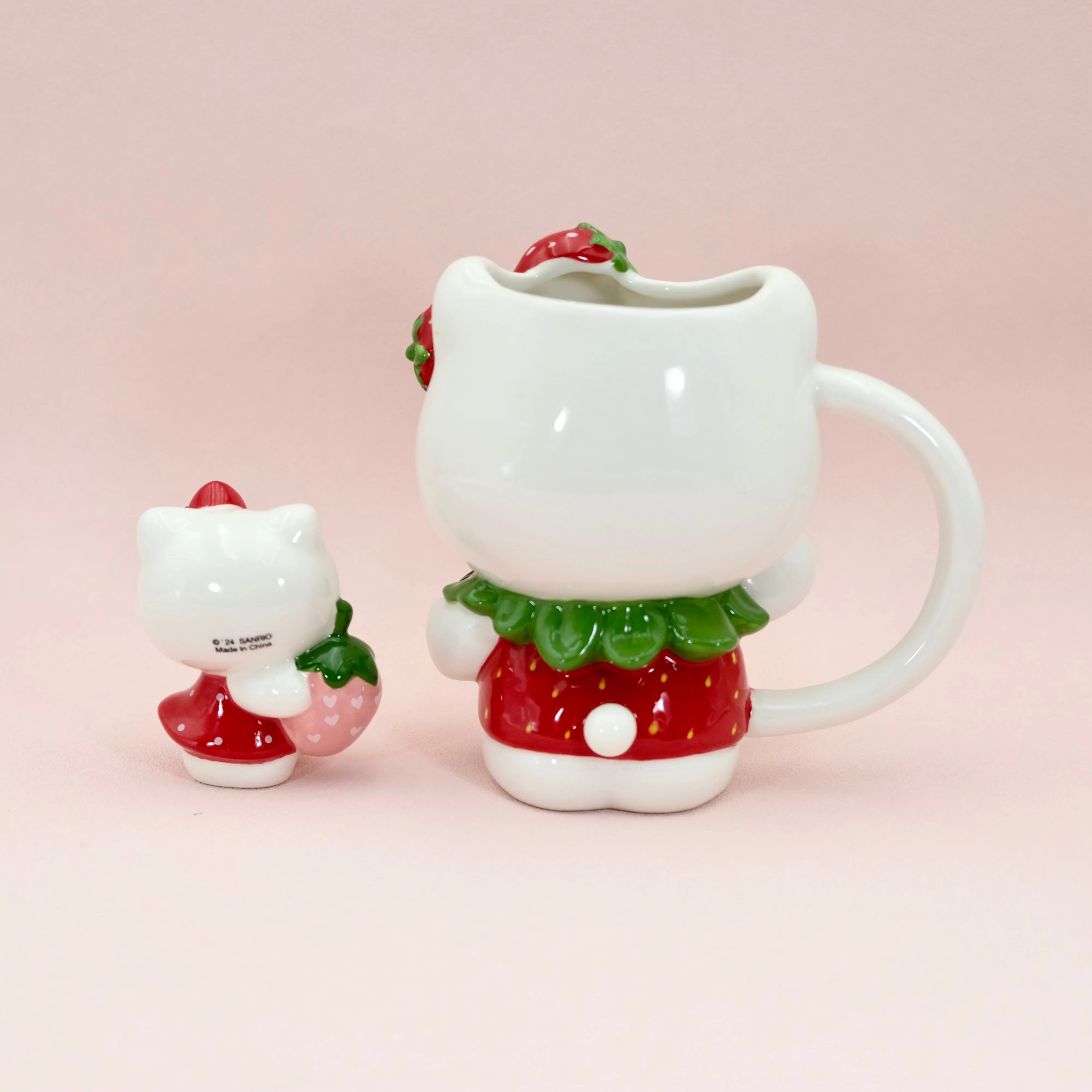 Hello Kitty with Strawberry Figural Mug and Gift Set - Image 2