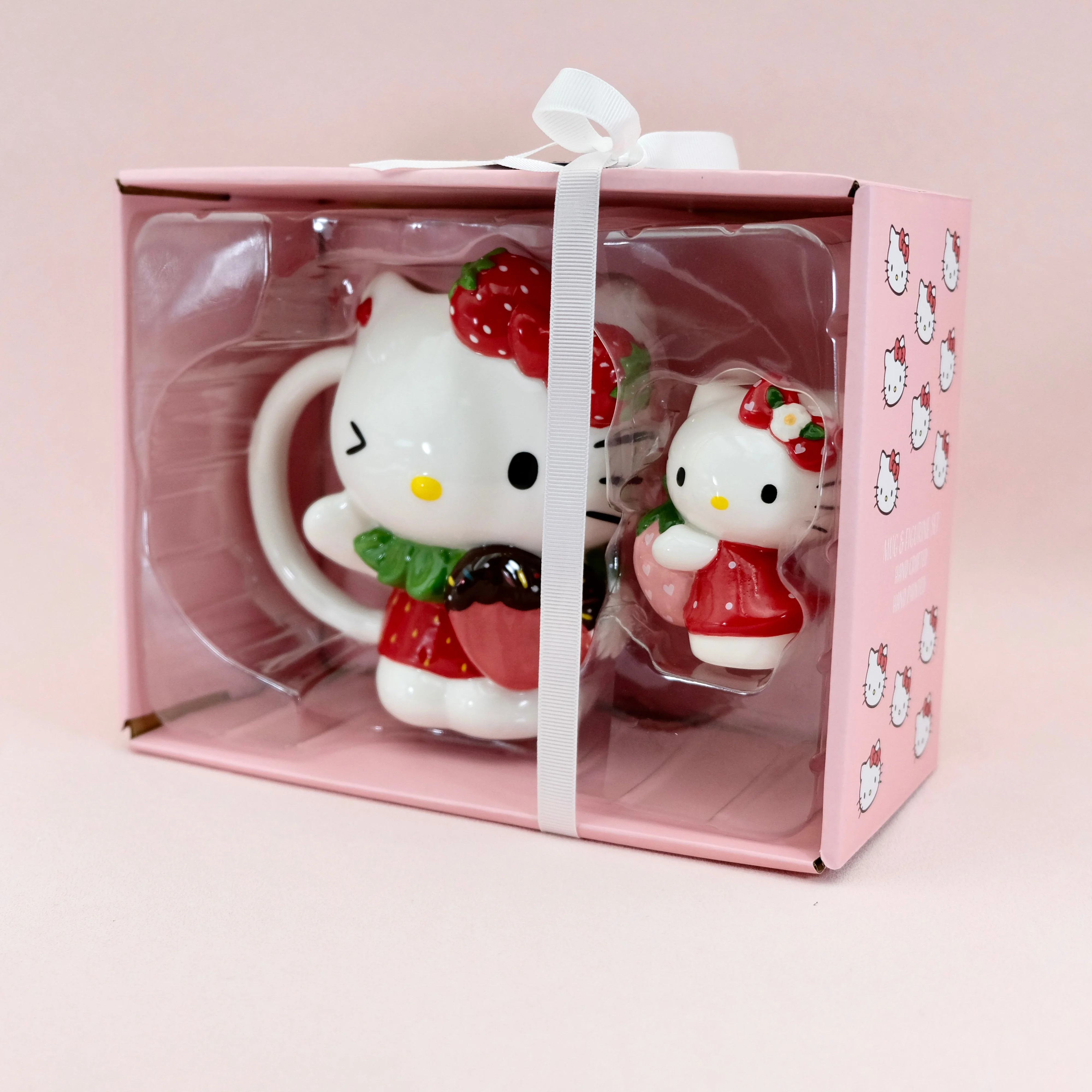 Hello Kitty with Strawberry Figural Mug and Gift Set - Image 3