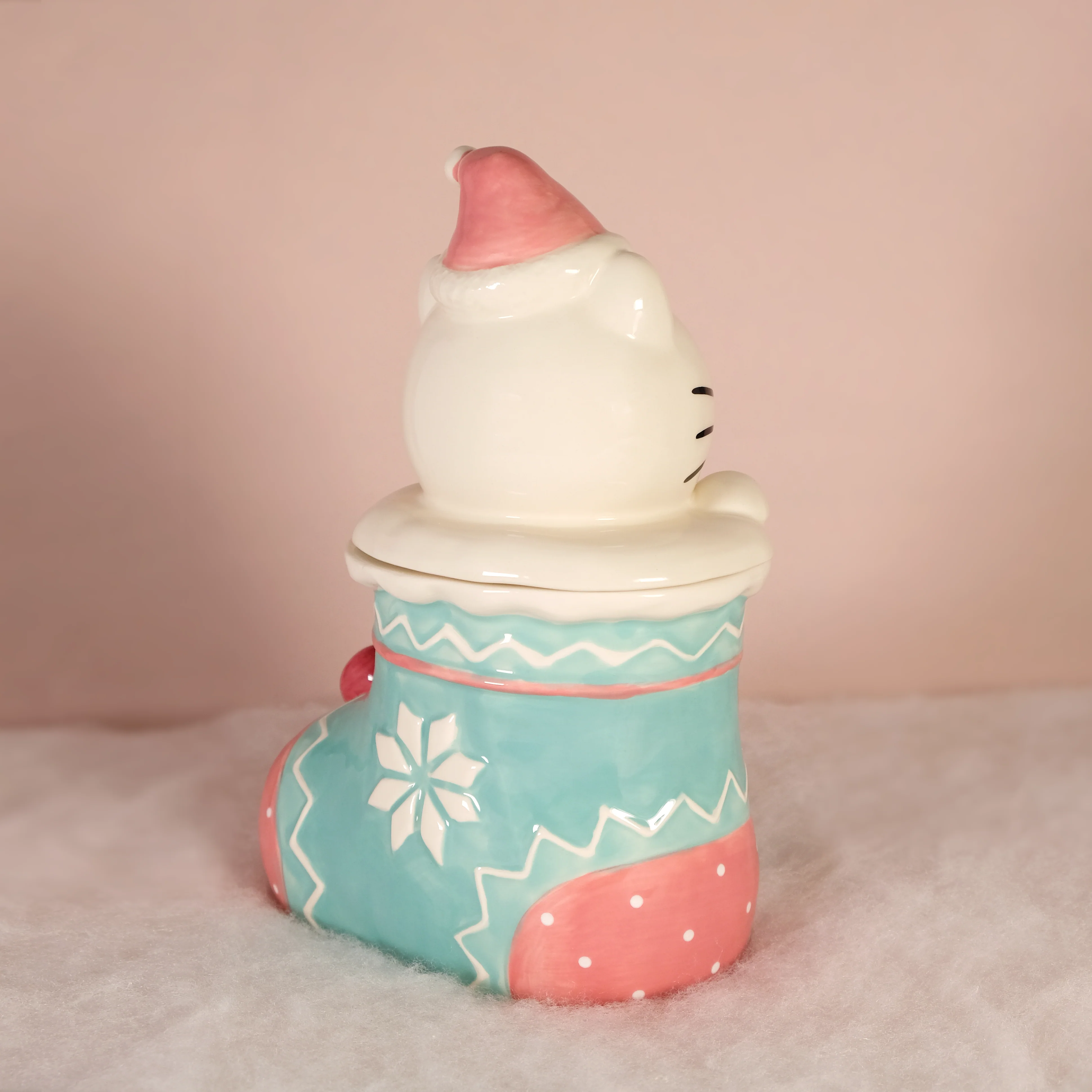 Hello Kitty Holiday Stocking Cookie Jar - Image 3