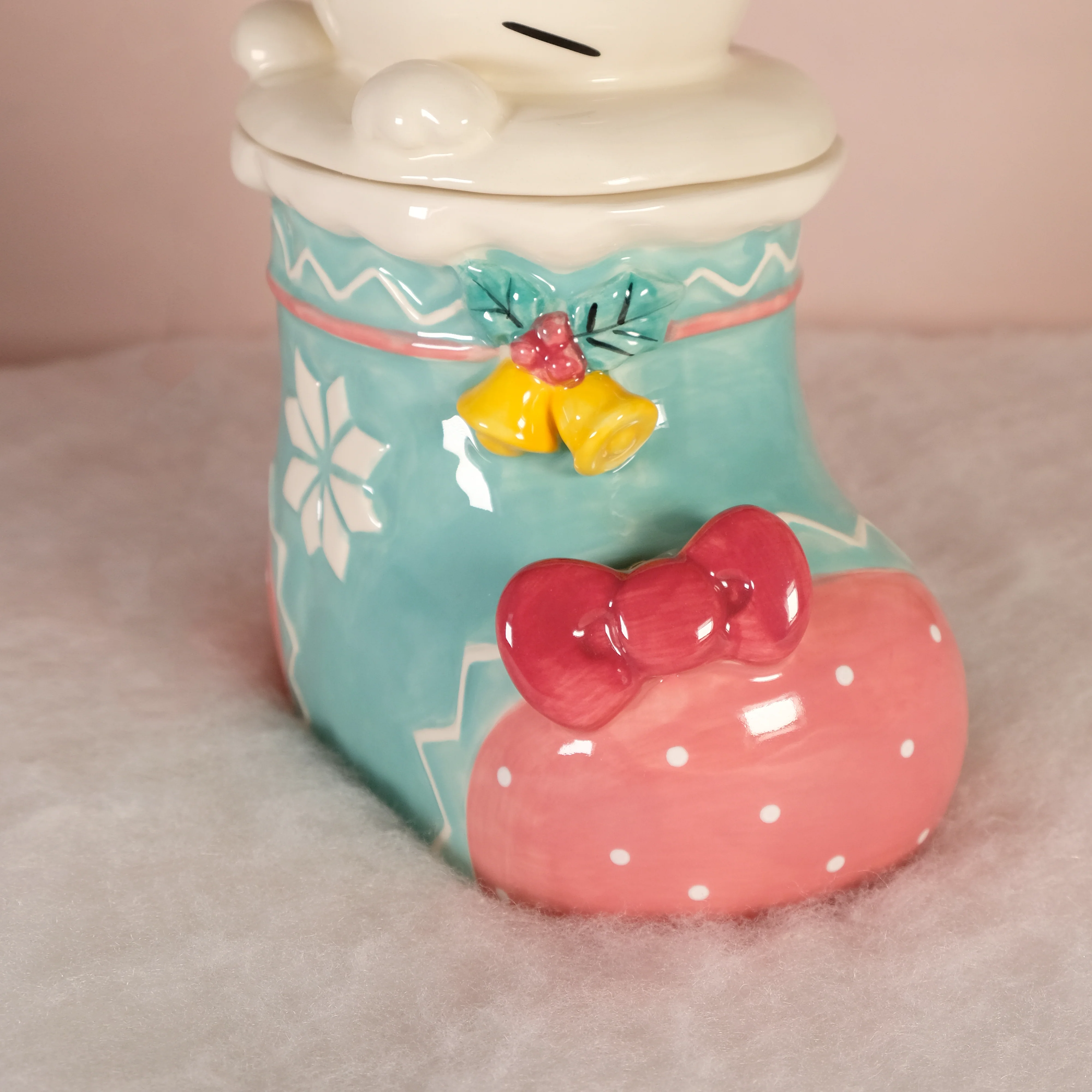 Hello Kitty Holiday Stocking Cookie Jar - Image 5