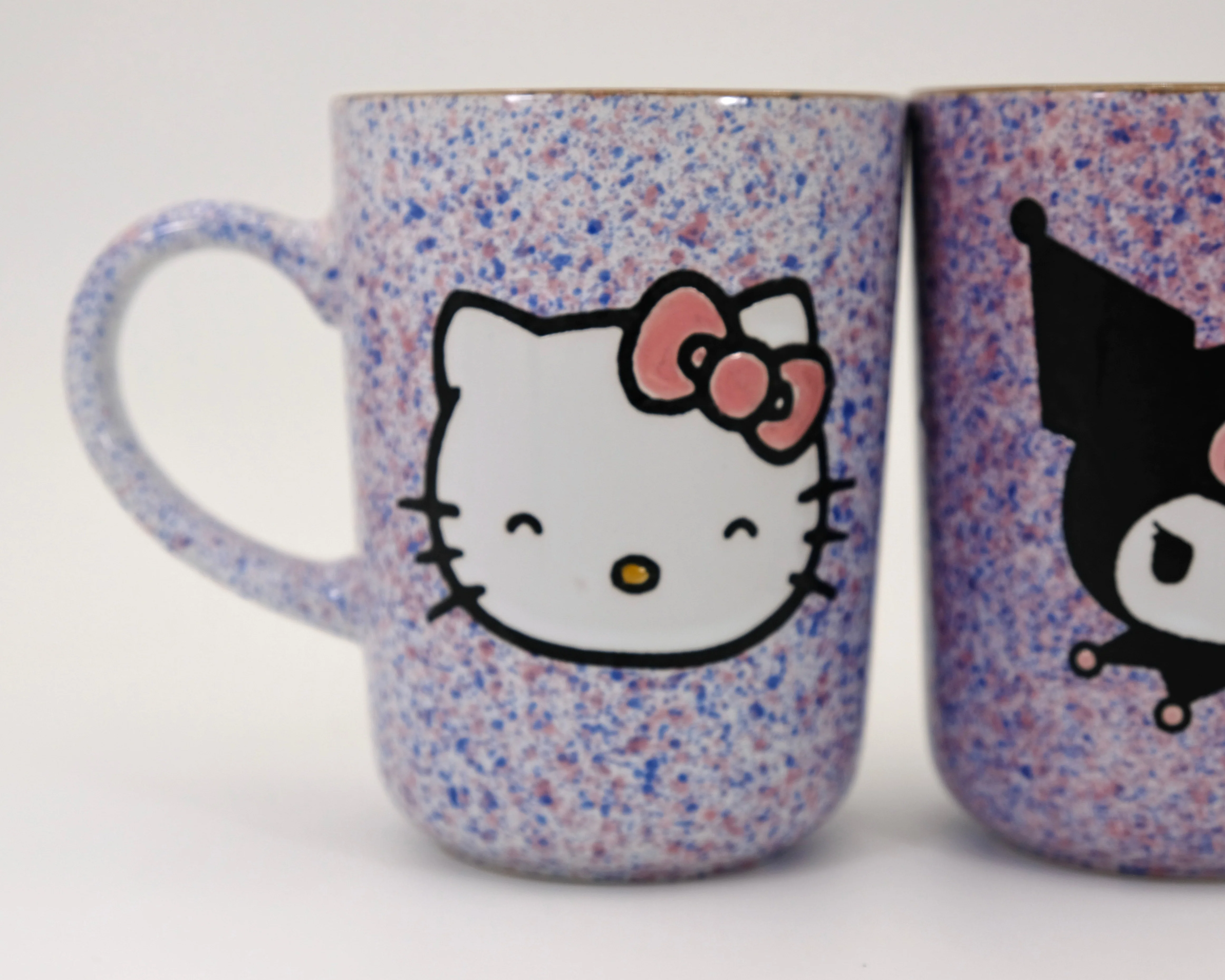 HELLO KITTY & KUROMI COLORFUL SPECKLE 18OZ MUG SET OF 2 - Image 2