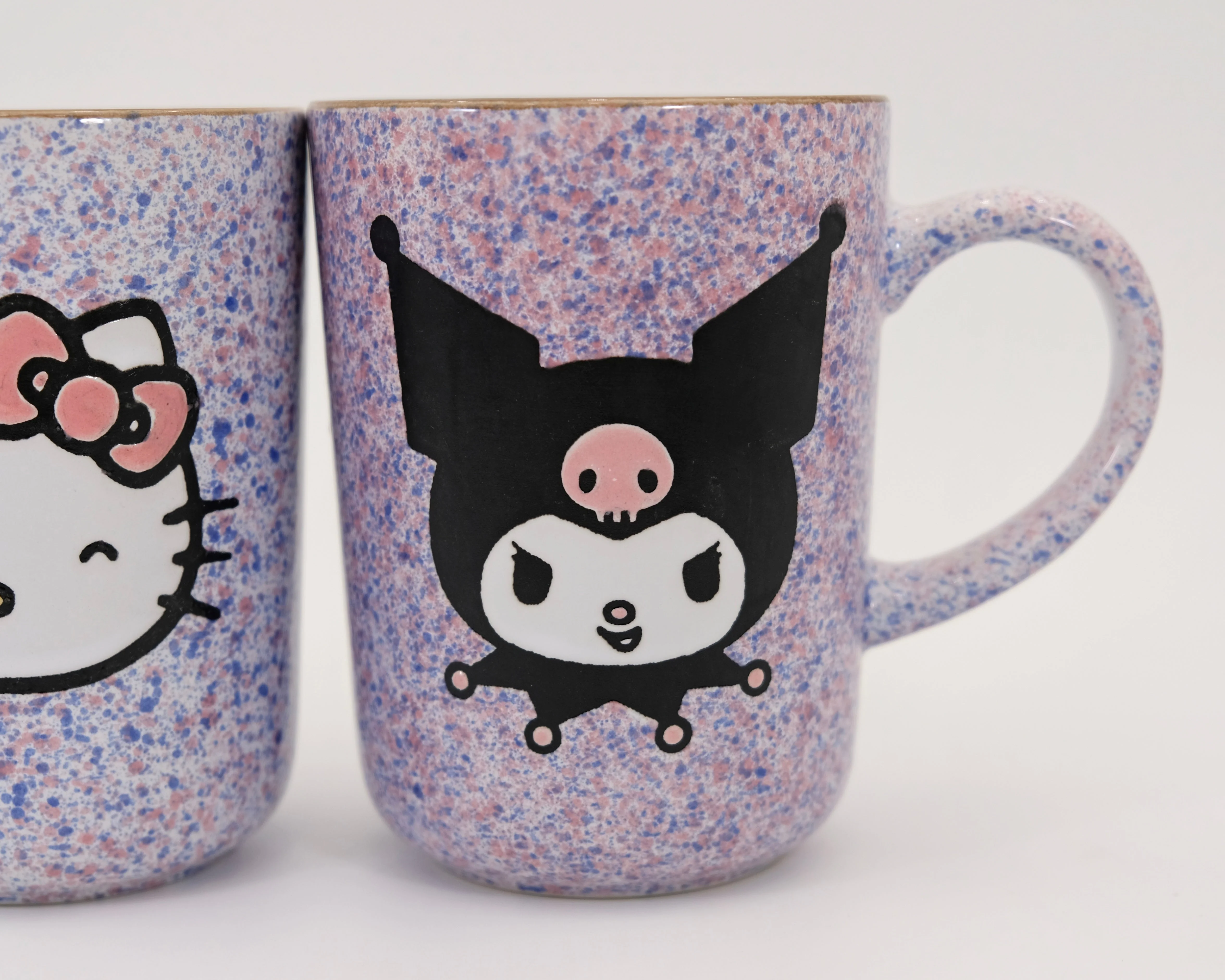 HELLO KITTY & KUROMI COLORFUL SPECKLE 18OZ MUG SET OF 2 - Image 3