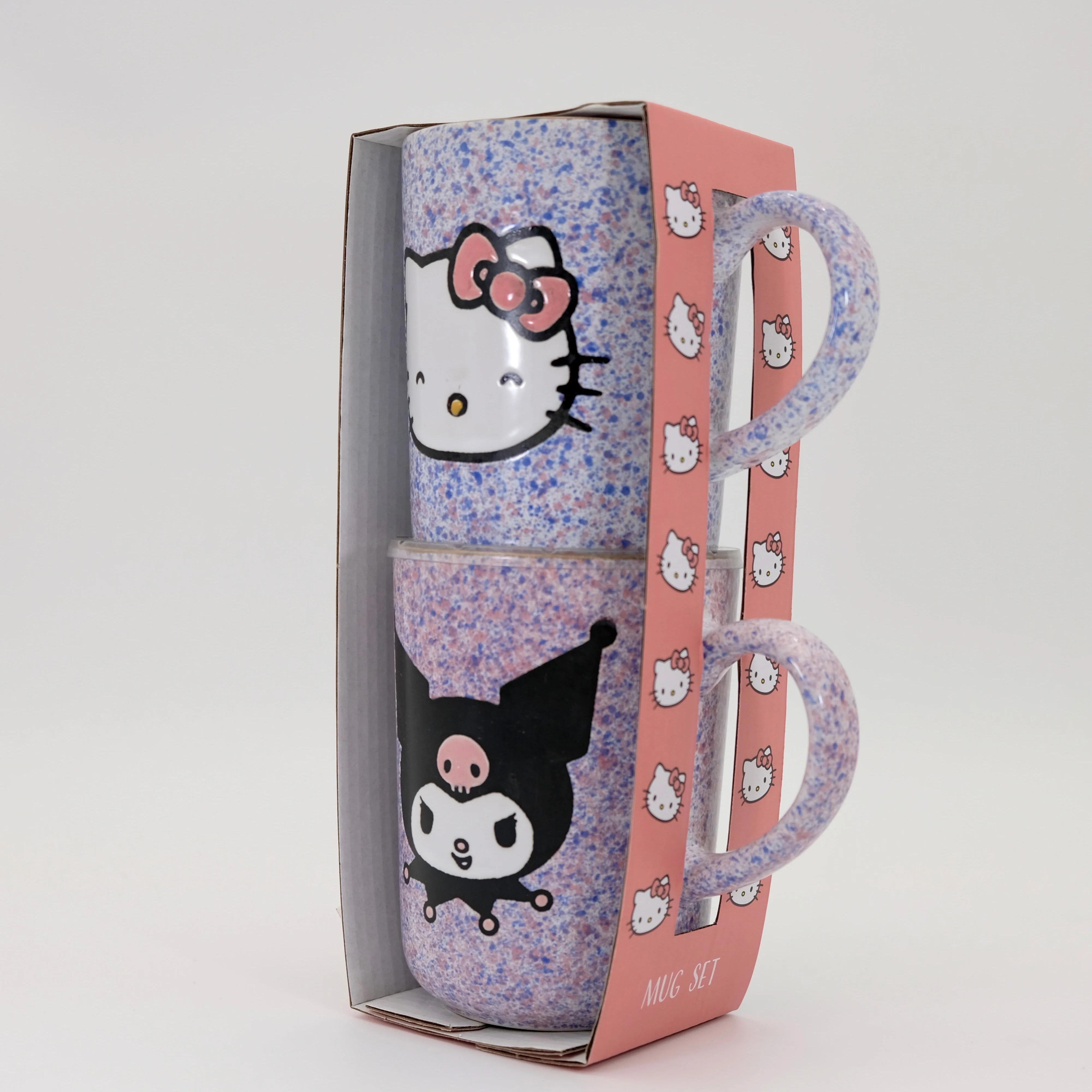 HELLO KITTY & KUROMI COLORFUL SPECKLE 18OZ MUG SET OF 2 - Image 4
