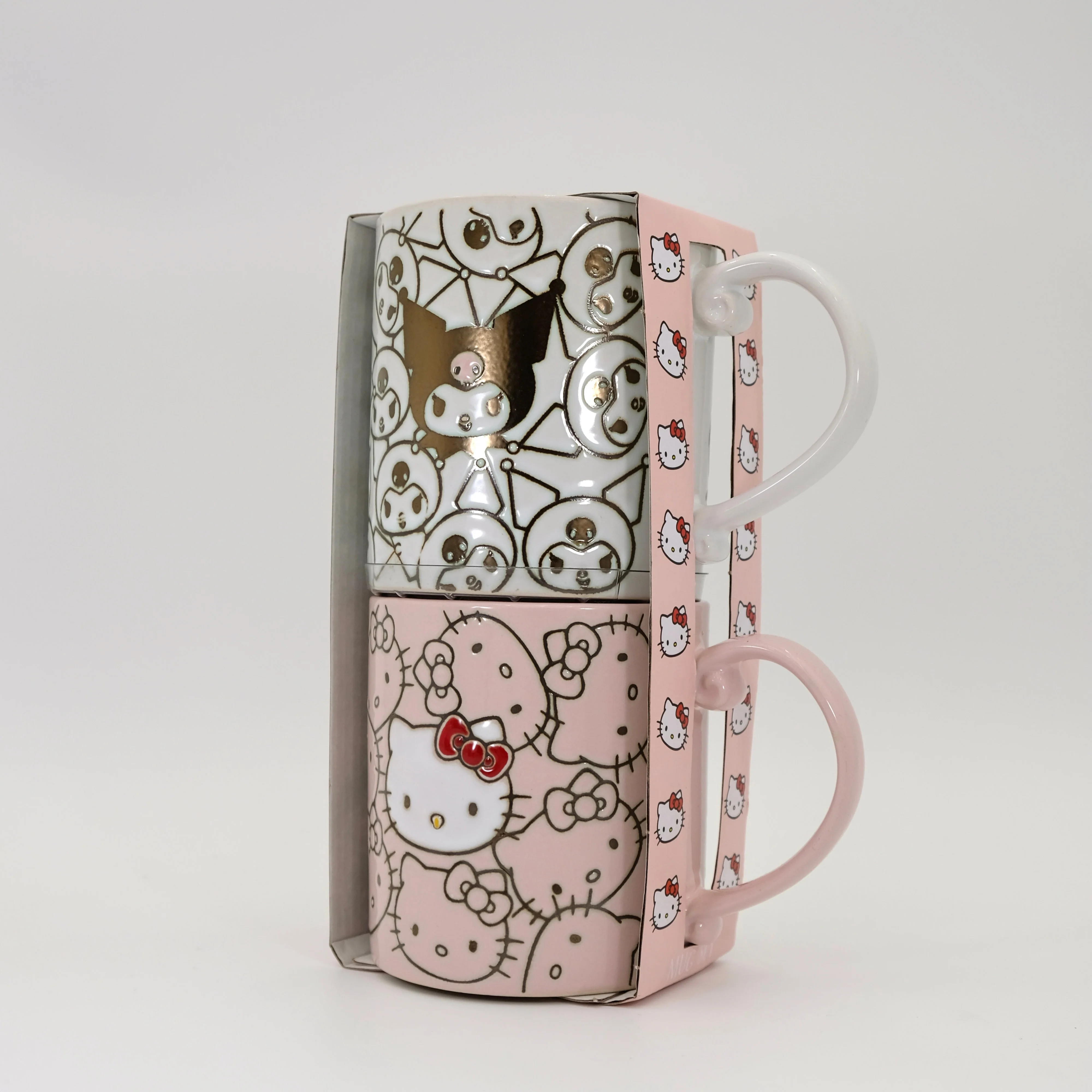 HELLO KITTY & KUROMI REPEAT WRAP 21OZ MUG SET OF 2 - Image 4