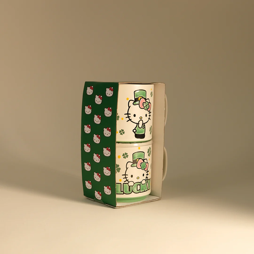 Hello Kitty Lucky Clover 10oz Mug Set of 2 - Image 2