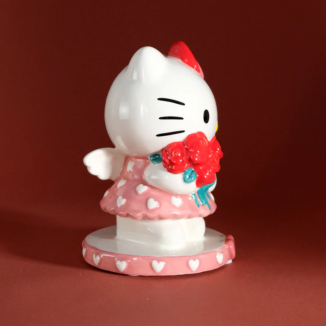 Hello Kitty Red Rose Bouquet Figurine - Image 4