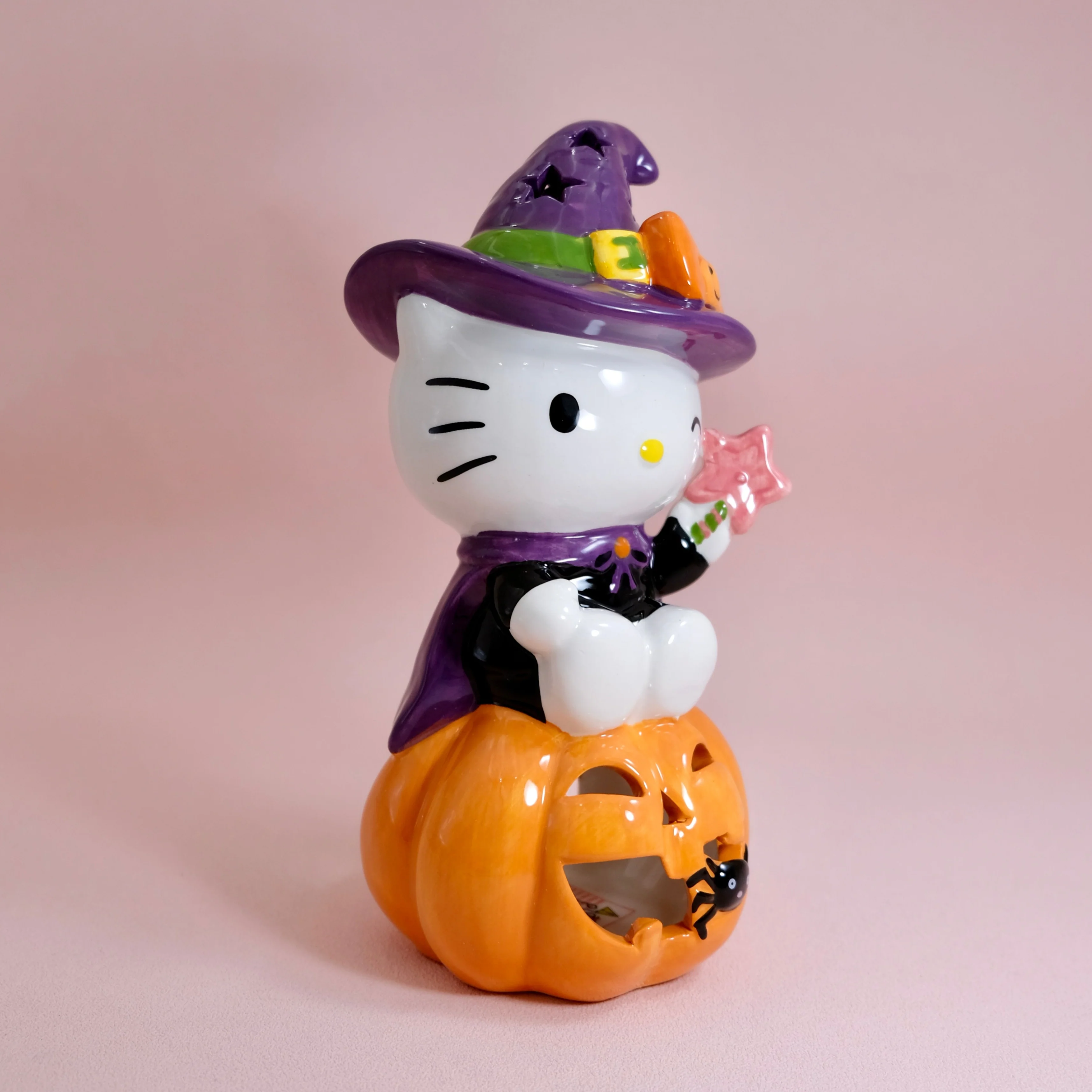 Hello Kitty Witch Pumpkin Candle House - Image 2