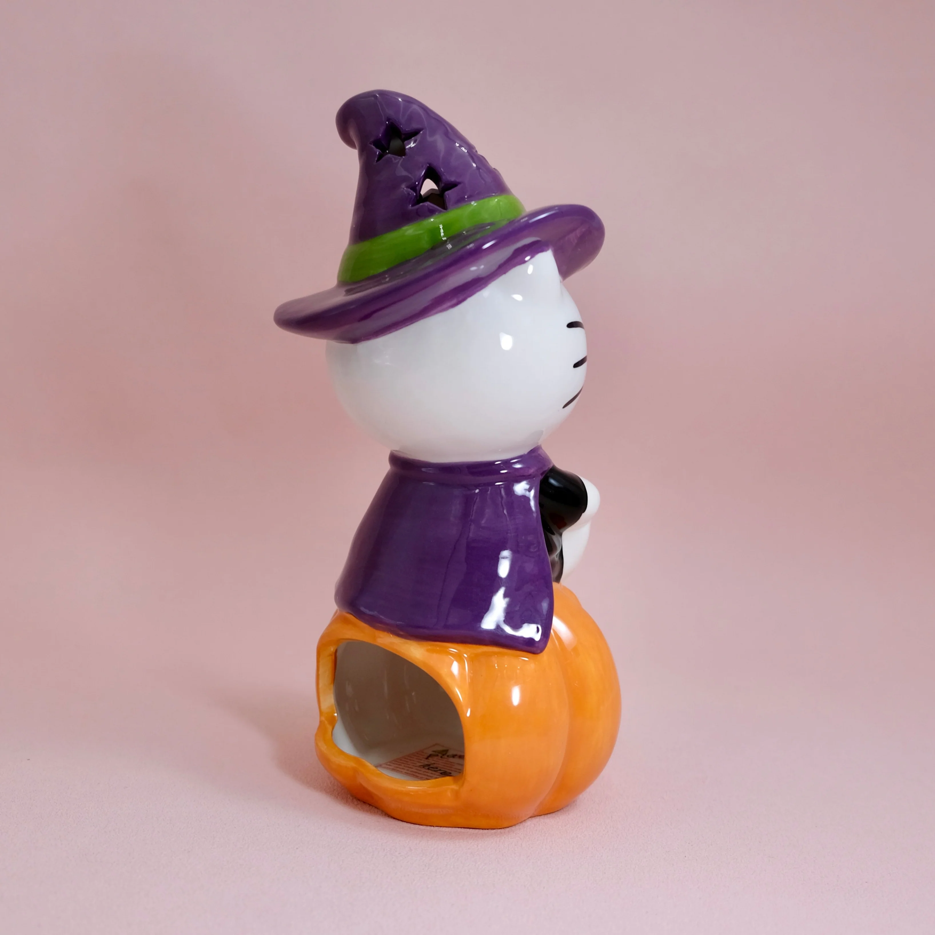 Hello Kitty Witch Pumpkin Candle House - Image 5