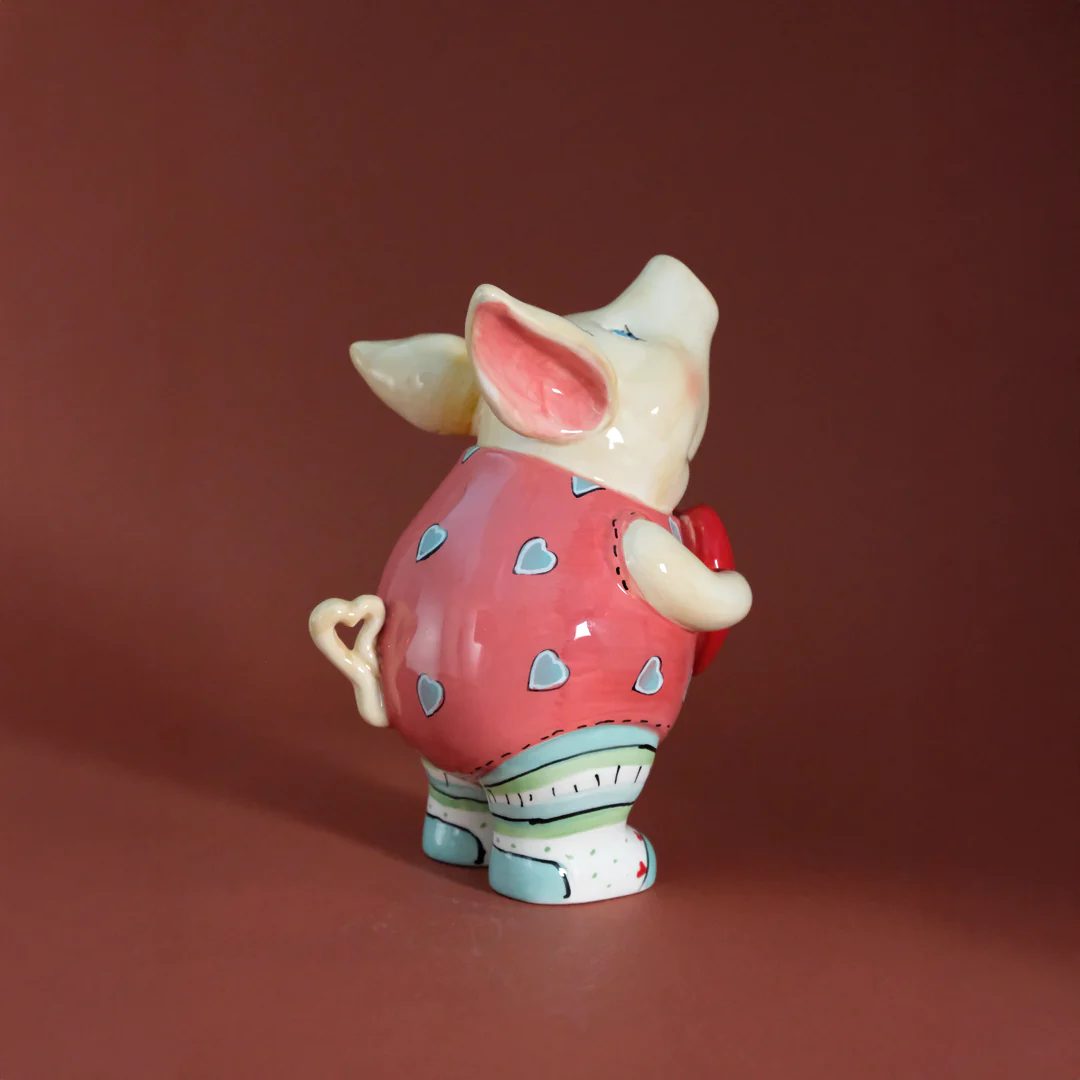I Wuv You Piglet Figurine - Image 3