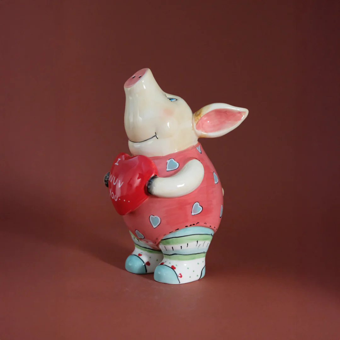 I Wuv You Piglet Figurine - Image 5