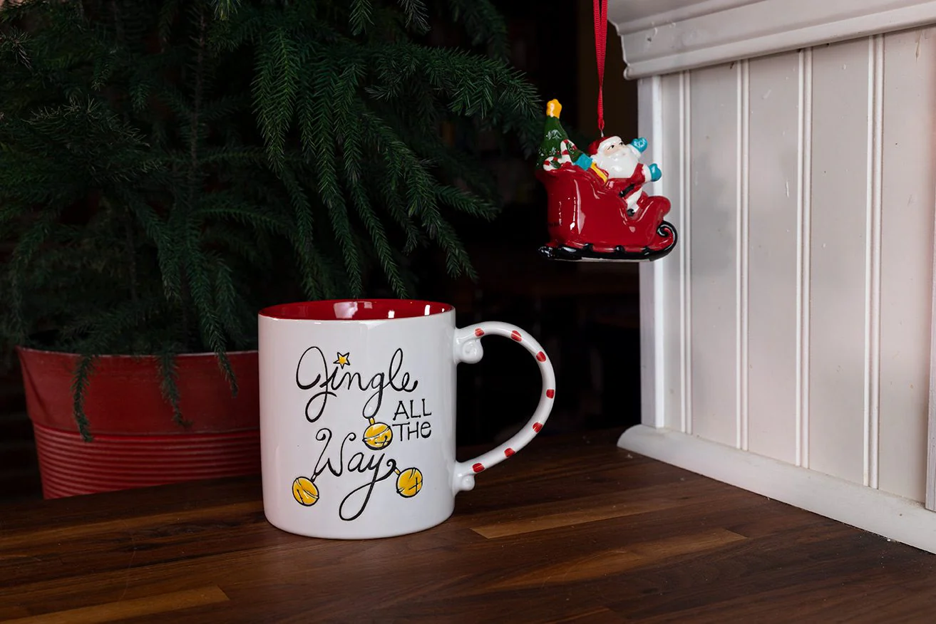 Jingle All The Way 18oz Mug & Ornament Set - Image 4