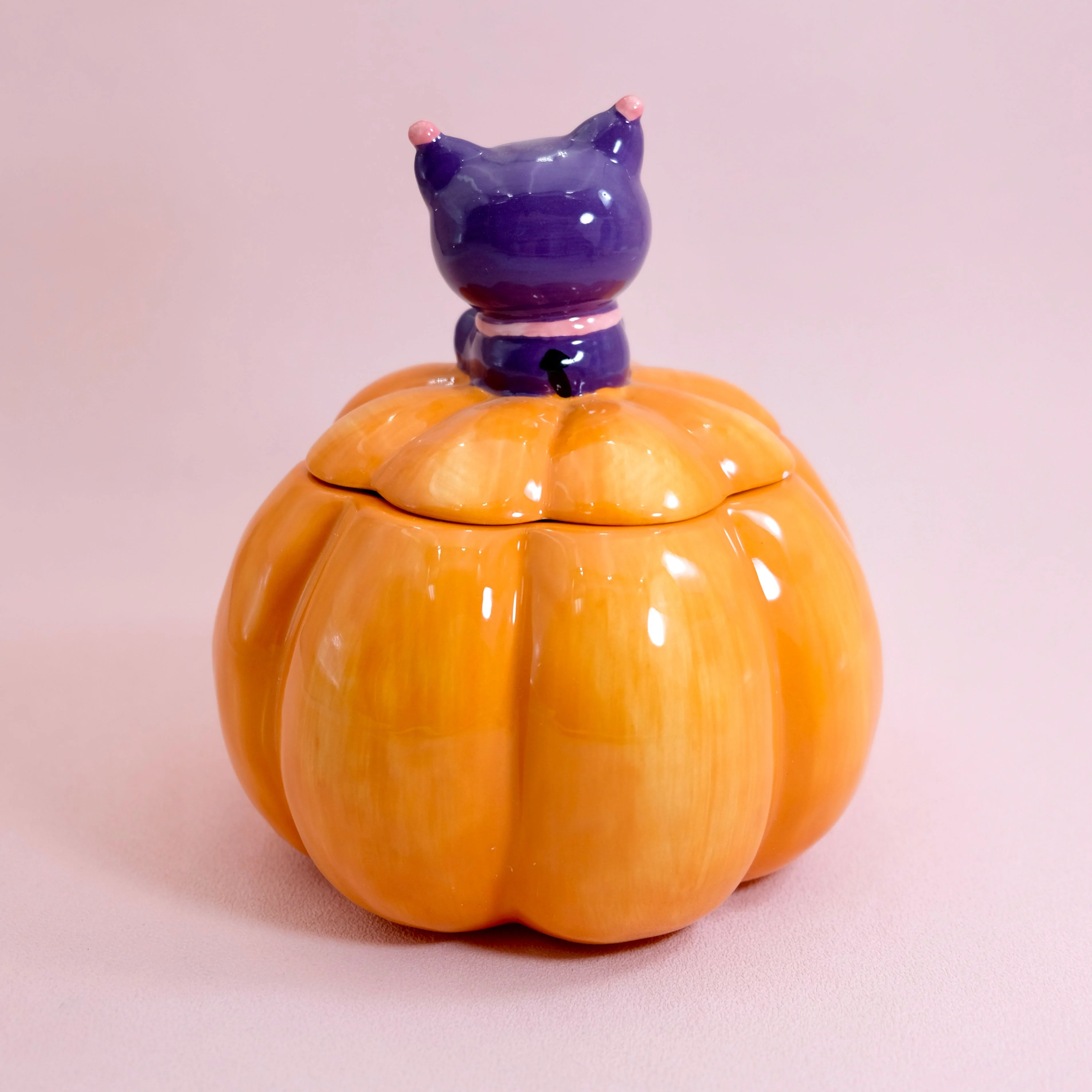 Kuromi Jack-O-Lantern Lidded Candy Bowl - Image 3