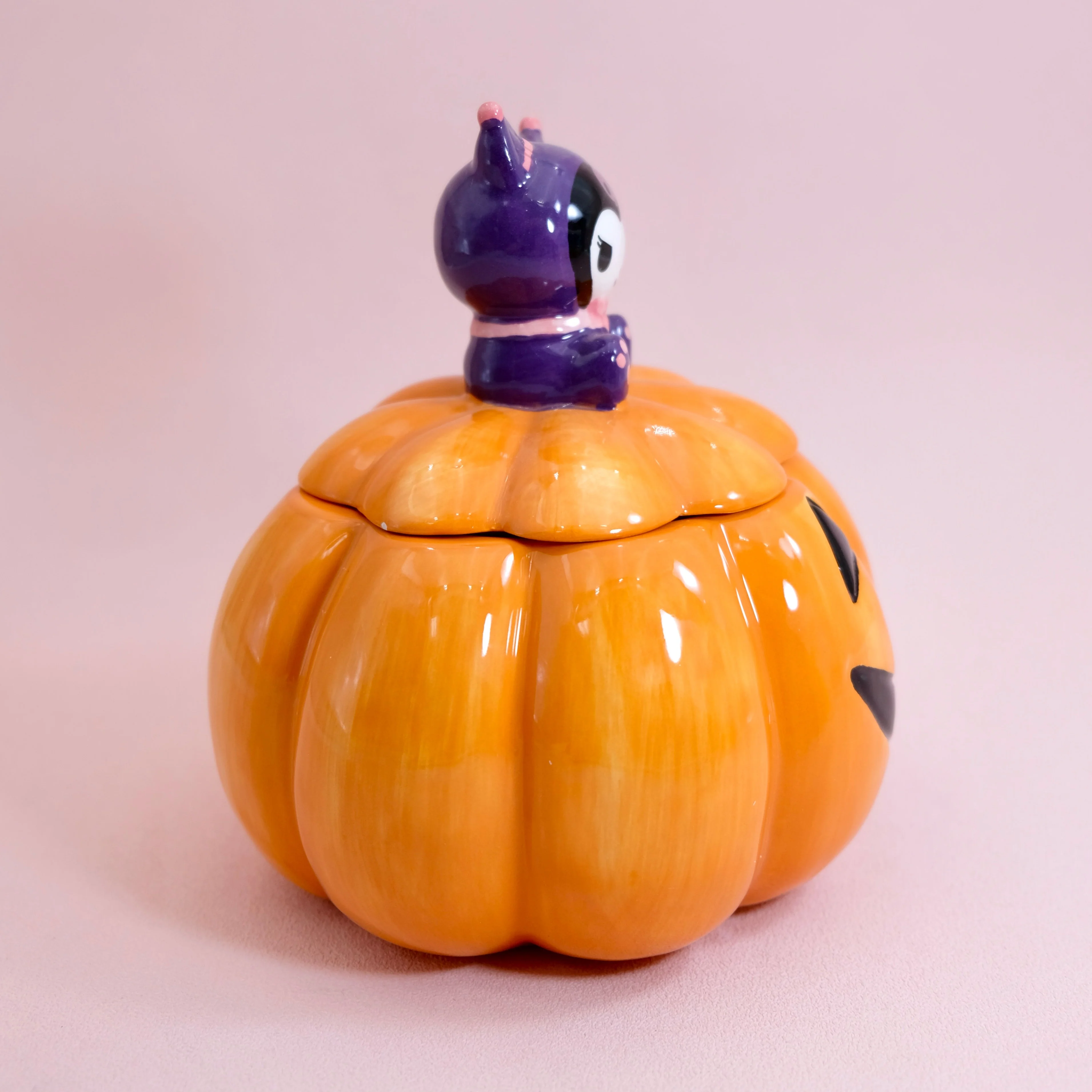 Kuromi Jack-O-Lantern Lidded Candy Bowl - Image 4