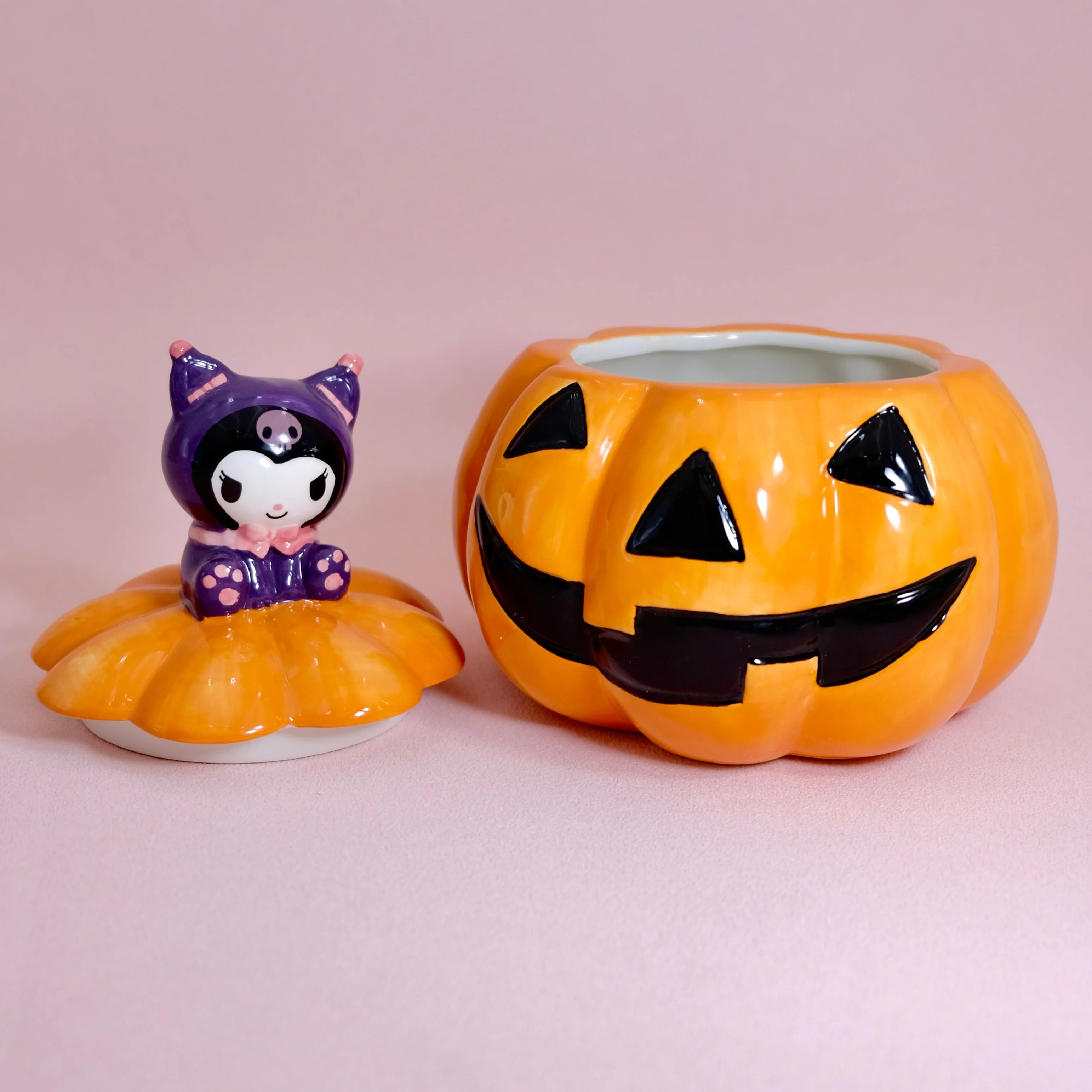 Kuromi Jack-O-Lantern Lidded Candy Bowl - Image 7