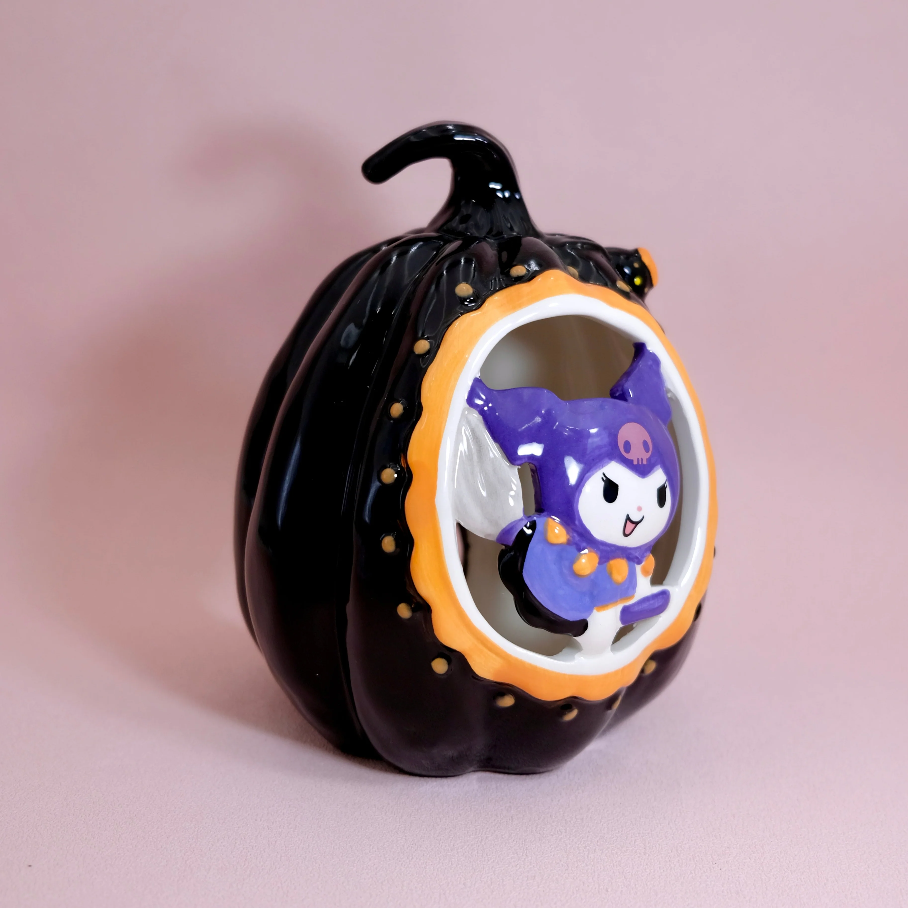 Kuromi Pumpkin Cutout Candle House - Image 2