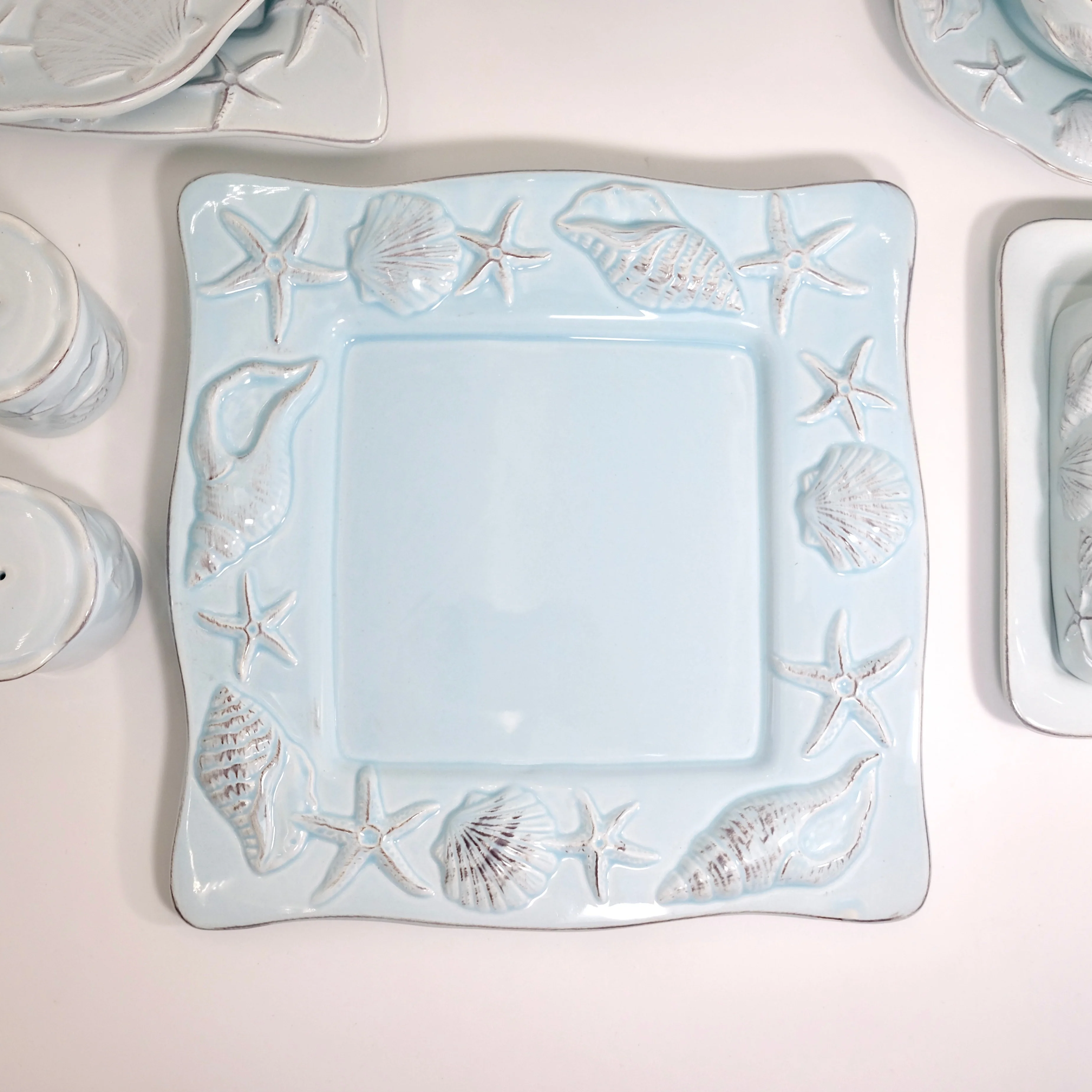 LAGUNA COASTAL 11'' SQUARE PLATE BLUE - Image 2