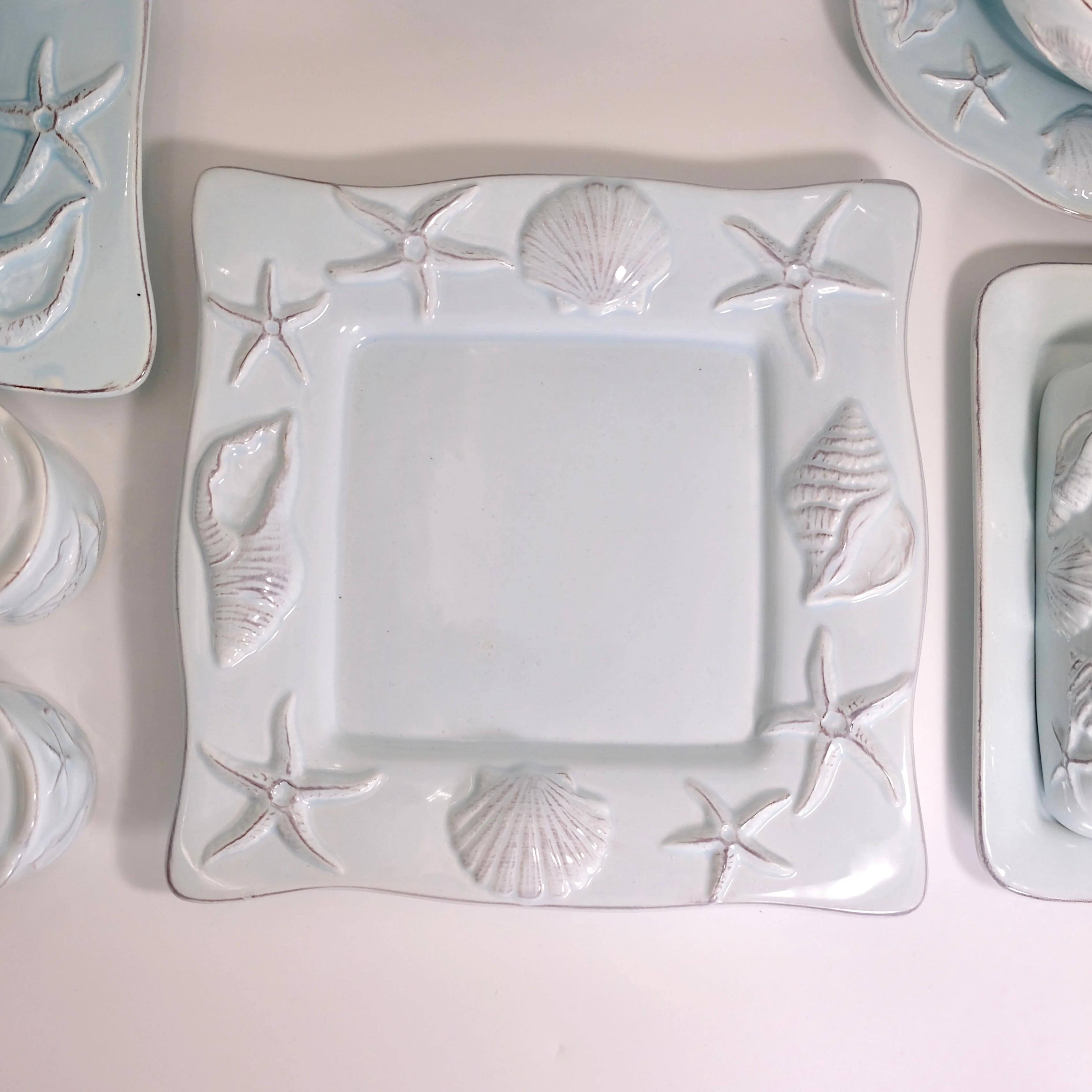 LAGUNA COASTAL 9'' SQUARE PLATE BLUE - Image 2