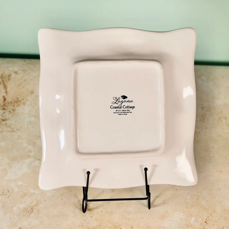 LAGUNA COASTAL 9'' SQUARE PLATE WHITE - Image 4