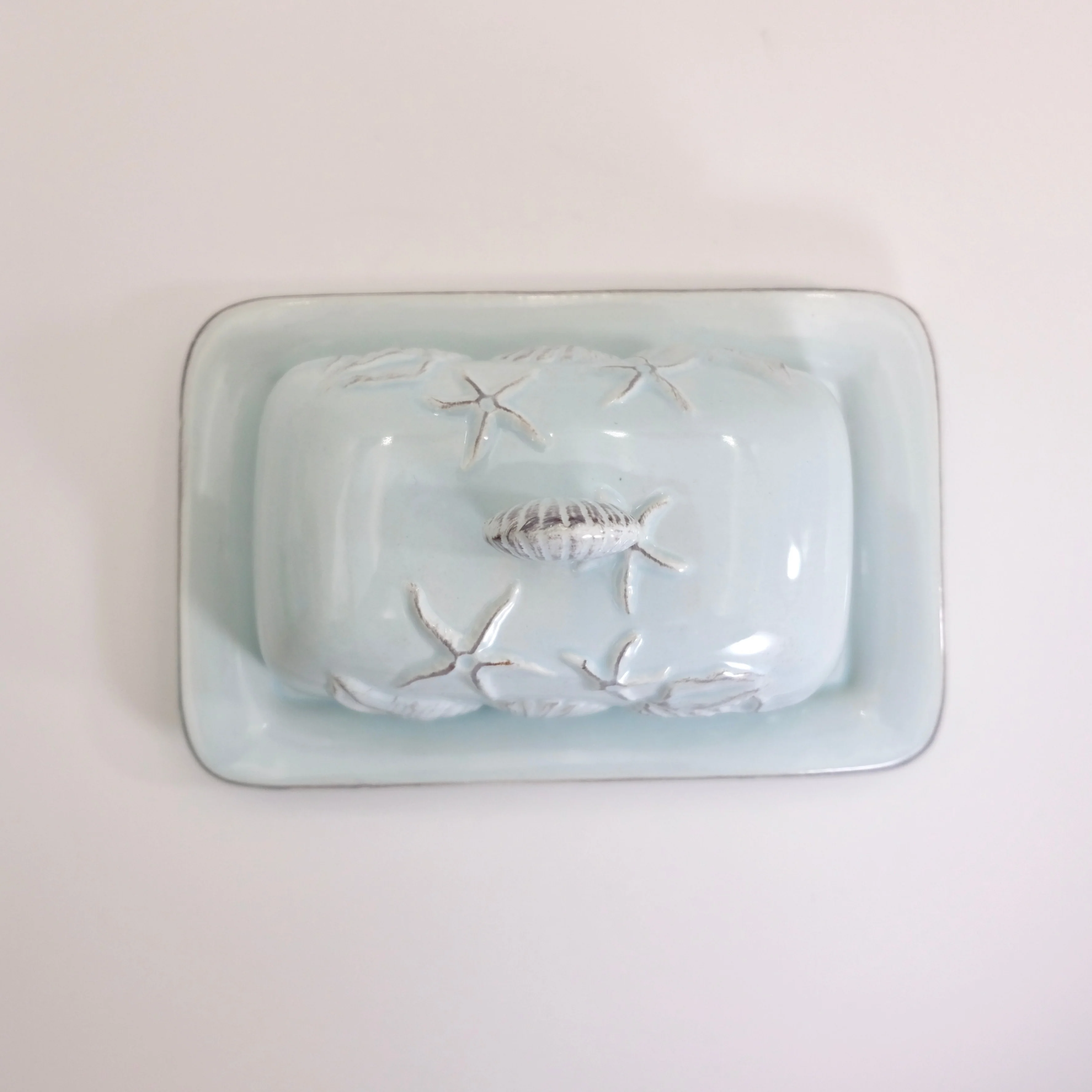 LAGUNA COASTAL BUTTER DISH BLUE - Image 3