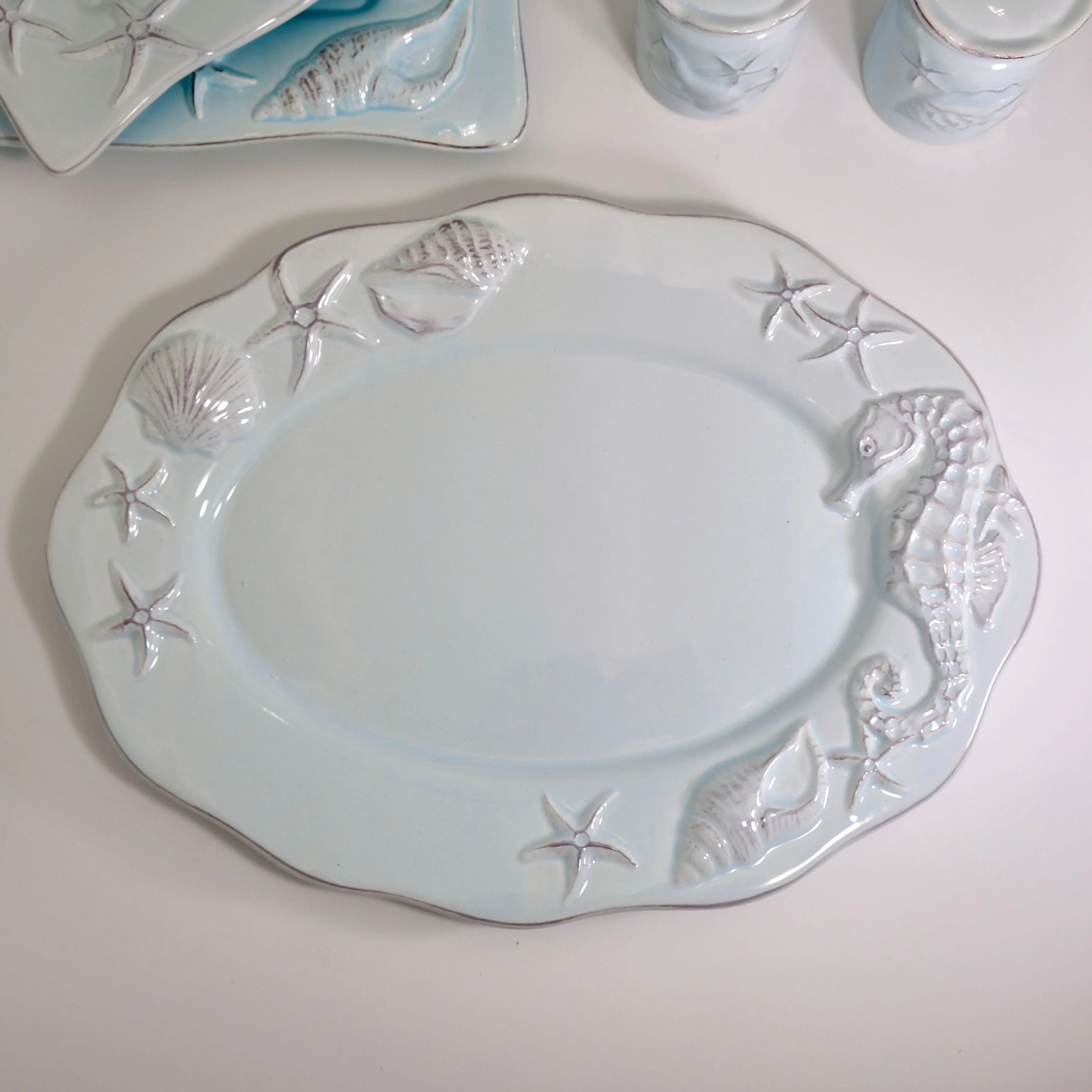 LAGUNA COASTAL OVAL PLATTER BLUE