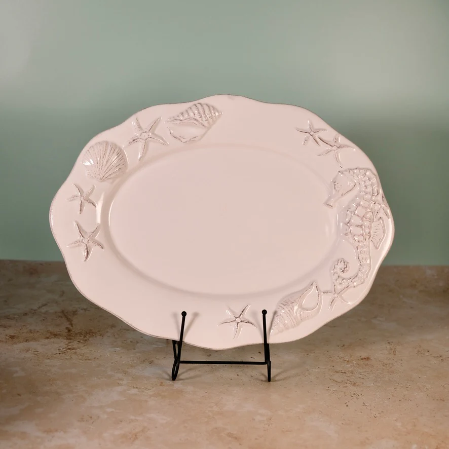 LAGUNA COASTAL OVAL PLATTER WHITE