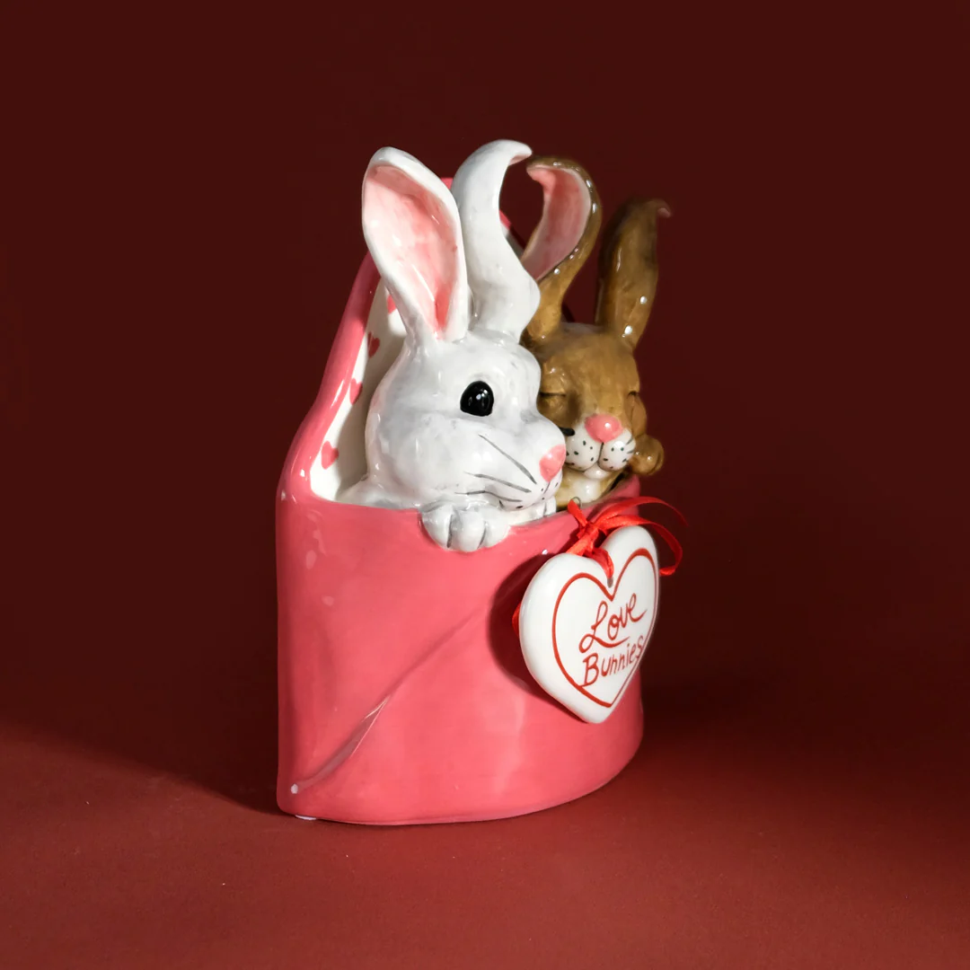 Love Bunnies Envelope Figurine - Image 4