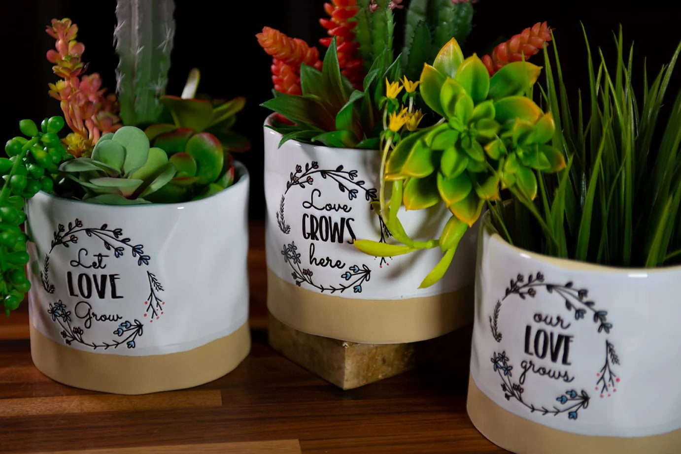 Love Grows Here Planters - Image 2
