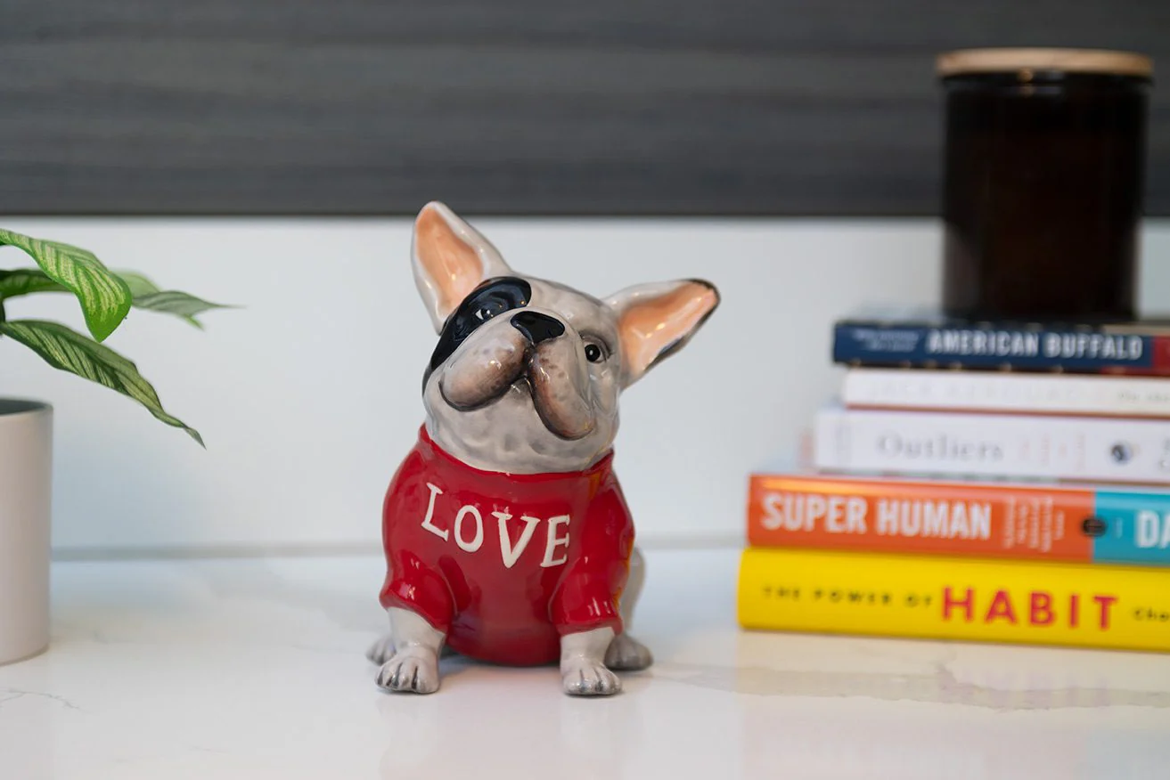 Love Is My Middle Name Dog Figurine