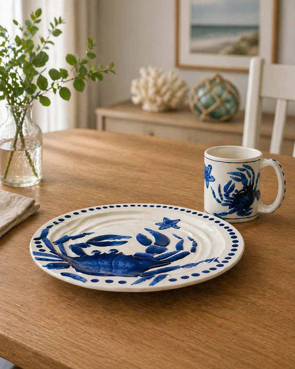 MAGIC SEA CRAB MUG - COBALT BLUE - Image 2