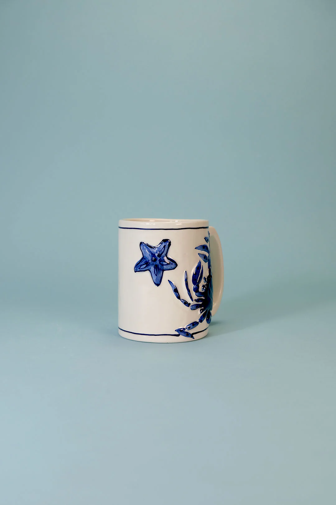 MAGIC SEA CRAB MUG - COBALT BLUE - Image 4