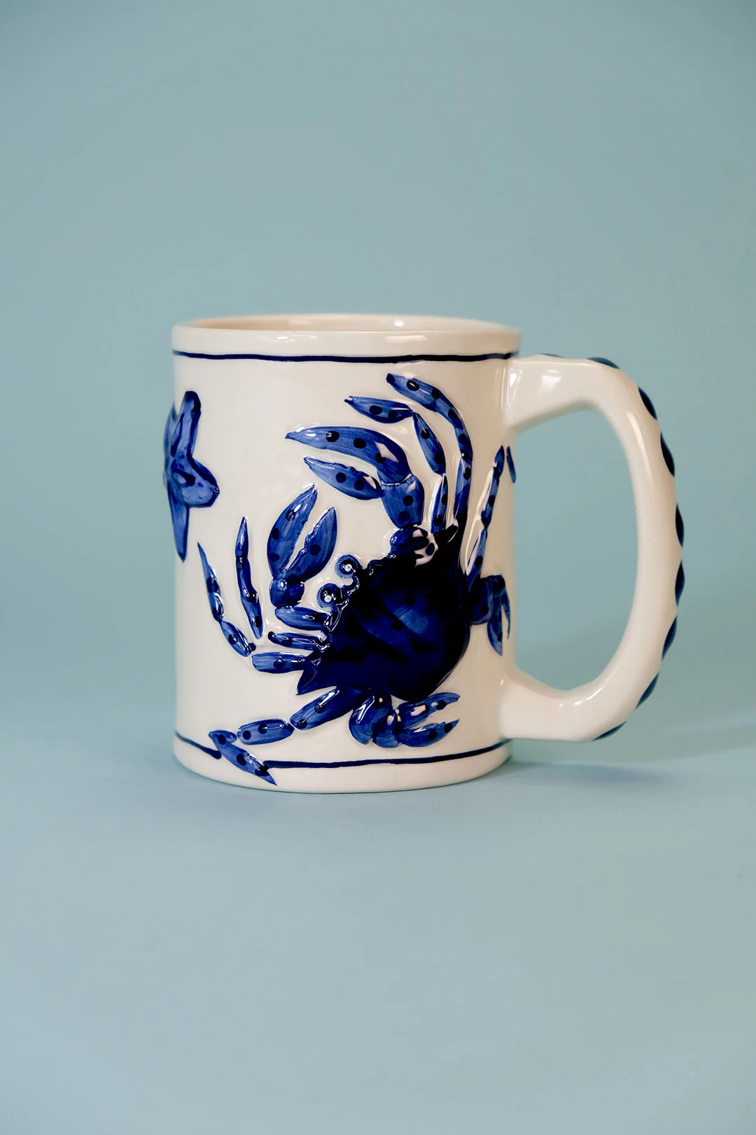 MAGIC SEA CRAB MUG - COBALT BLUE - Image 6