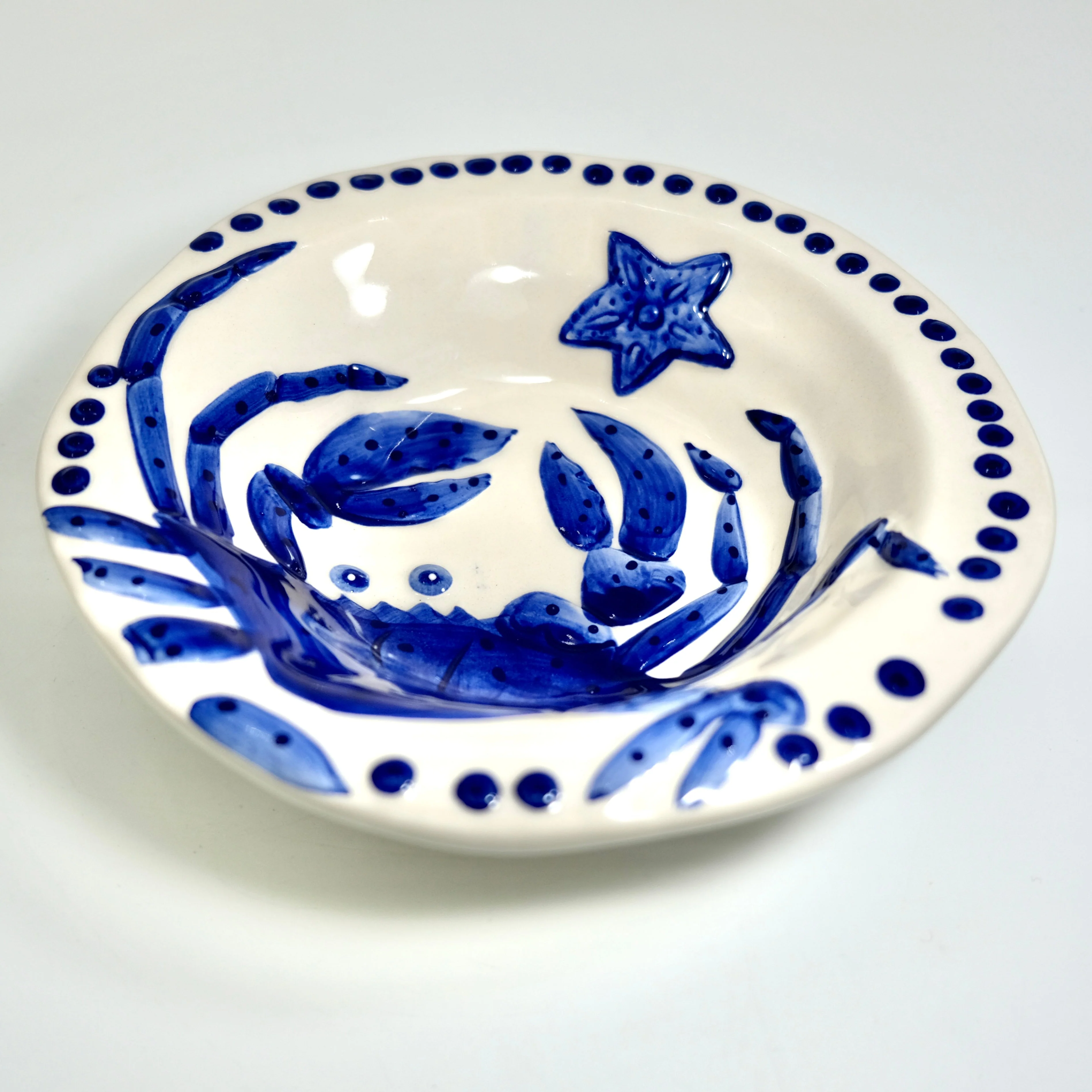 MAGIC SEA CRAB SOUP BOWL - COBALT BLUE - Image 3