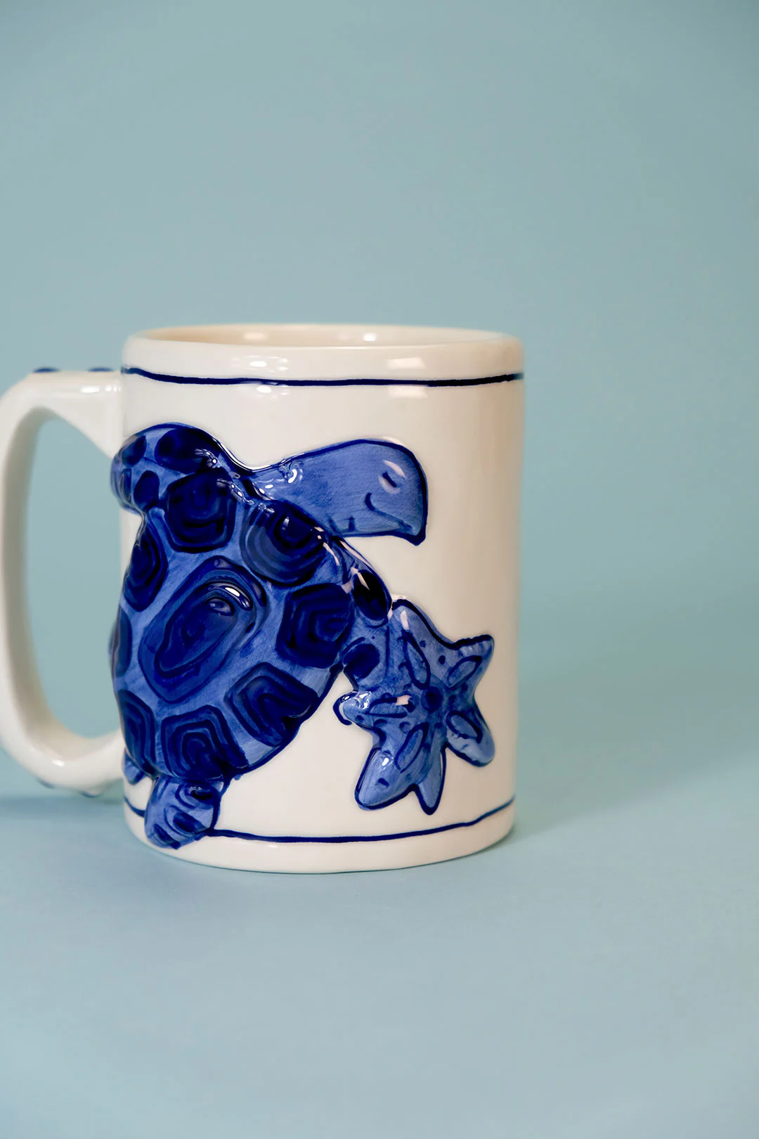 MAGIC SEA TURTLE MUG - COBALT BLUE - Image 6